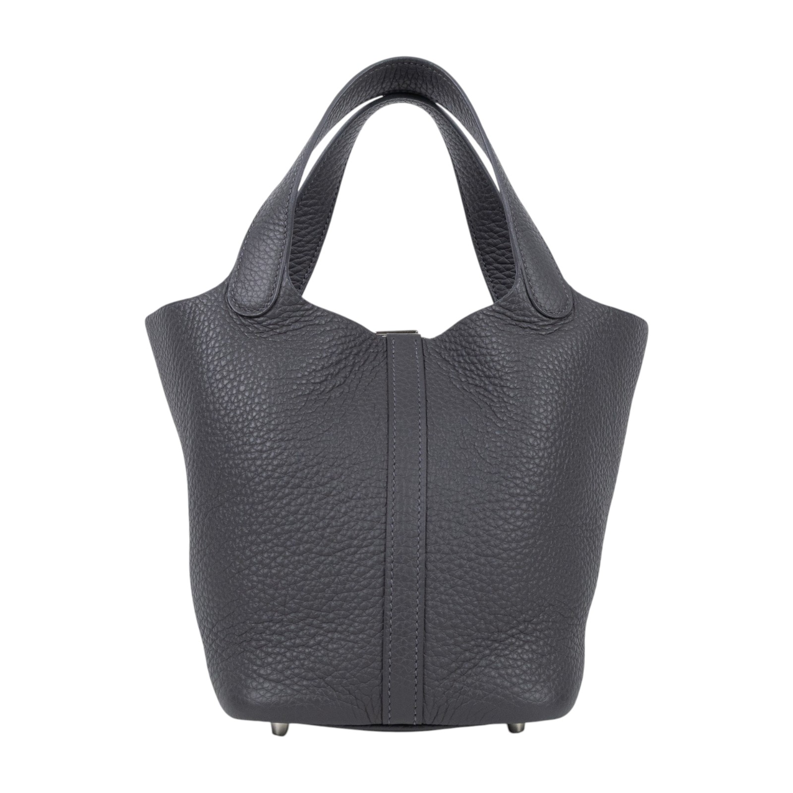 愛馬仕 Hermes Picotin Lock 18 菜籃子包 銀色五金 石板灰色 H056289CK85 /W AC 010 AT  原廠盒子/防塵袋/購買證明正本/鎖組