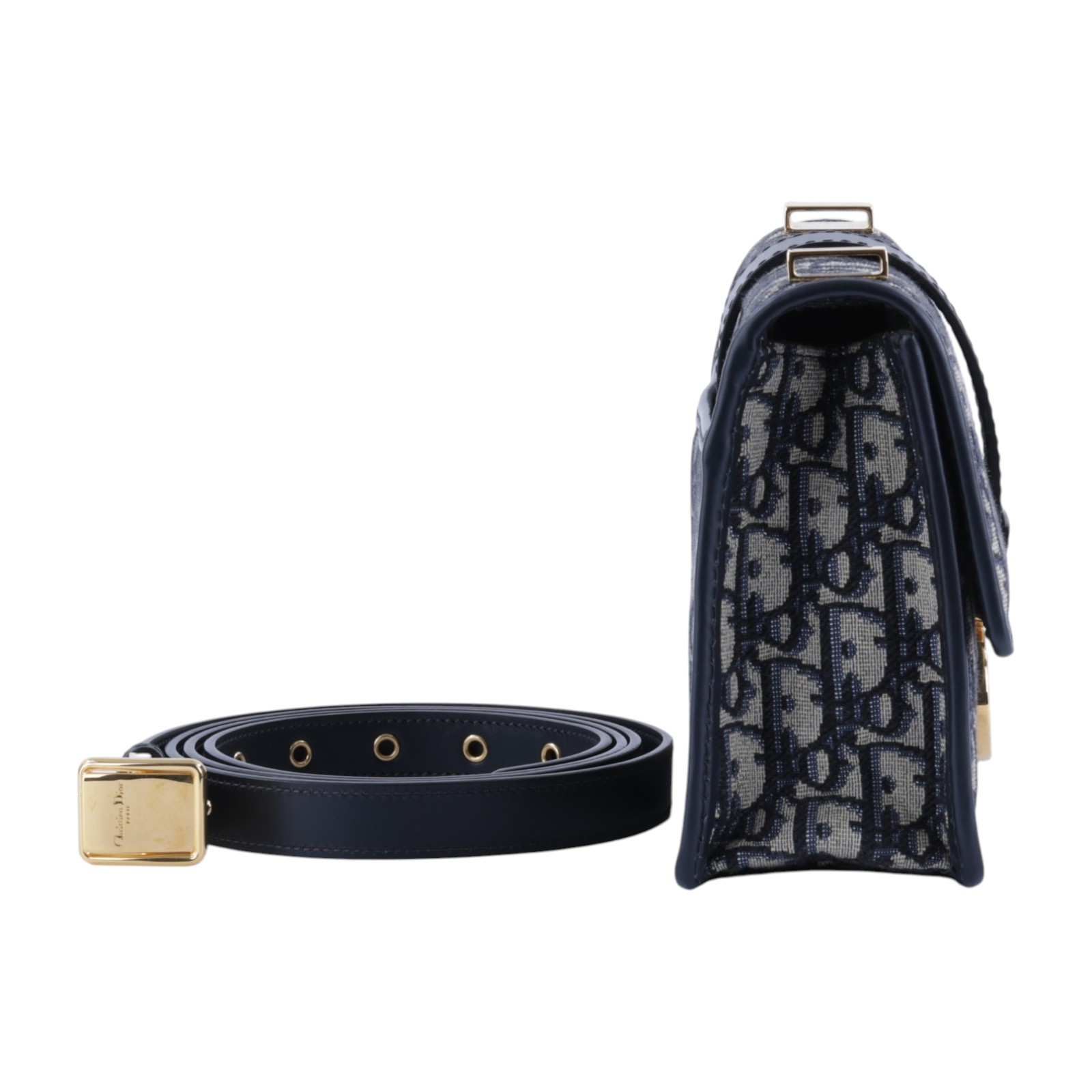 迪奧 CHRISTIAN DIOR 30 Montaigne 小型包 肩背包 斜背包 M9234UTZQ 藍緹花帆布蒙田30 防塵袋/購買證明/保證卡