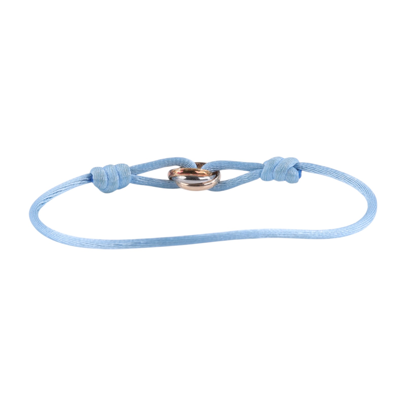 卡地亞 CARTIER Trinity 手環 B6016700 三環藍繩手鍊 保證卡