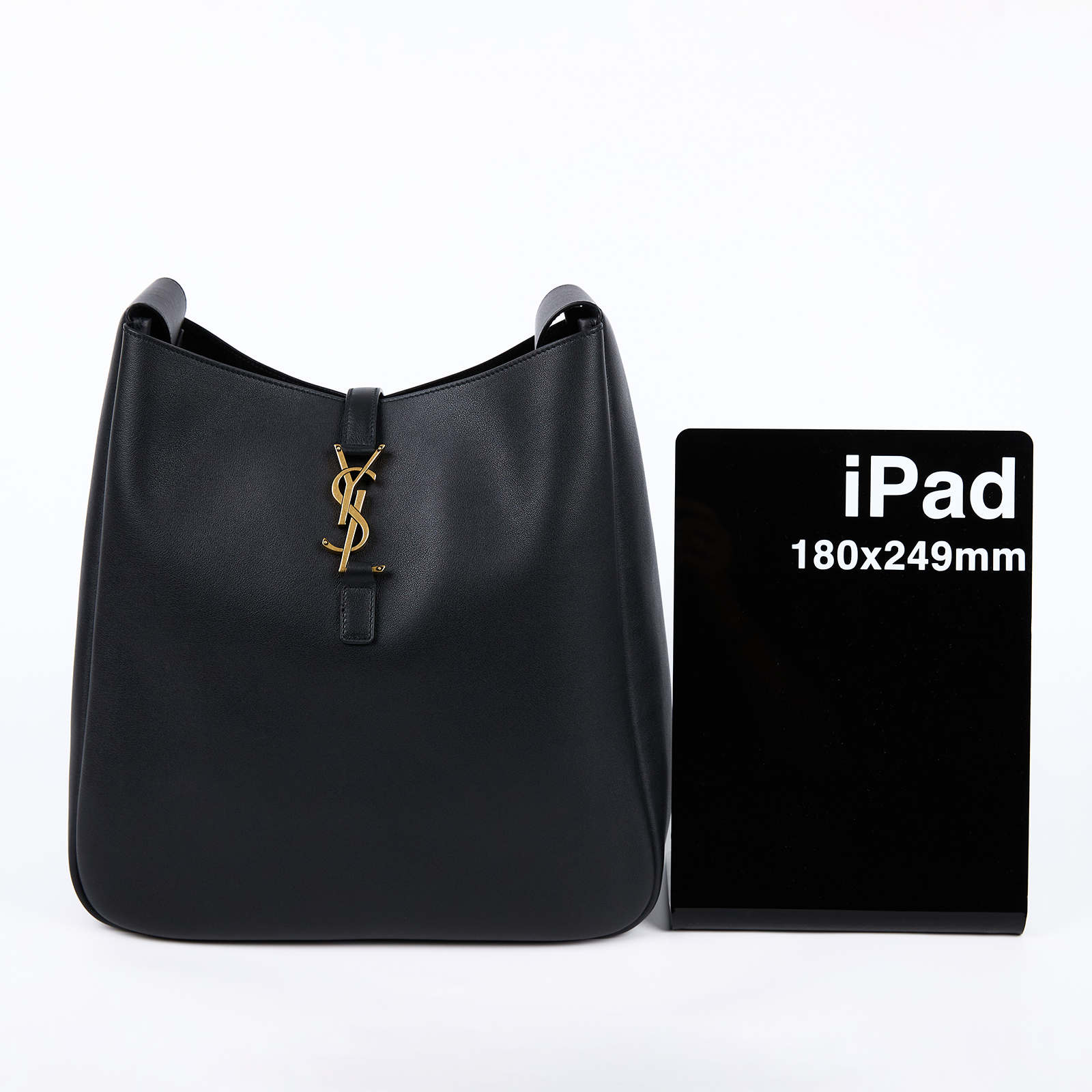 聖羅蘭 YSL SAINT LAURENT LE 5 À 7 滑面皮革 柔軟 大型 手袋 手提 肩背包 753837AAAUQ  防塵袋/內袋