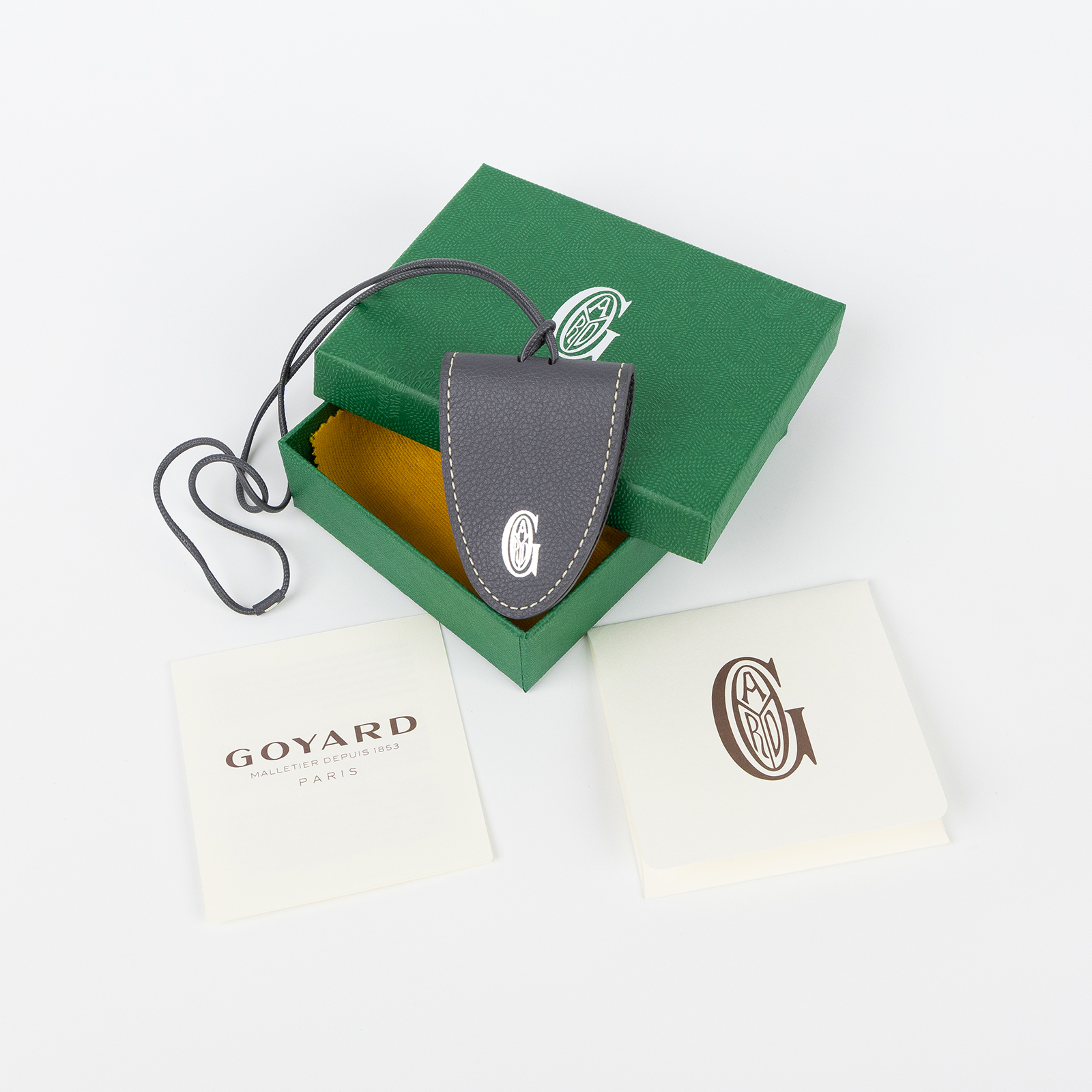 高雅德 GOYARD Croc Universel 磁吸式固定 吊飾 CROCUNPMLCL 灰Croc Universe 原廠盒子