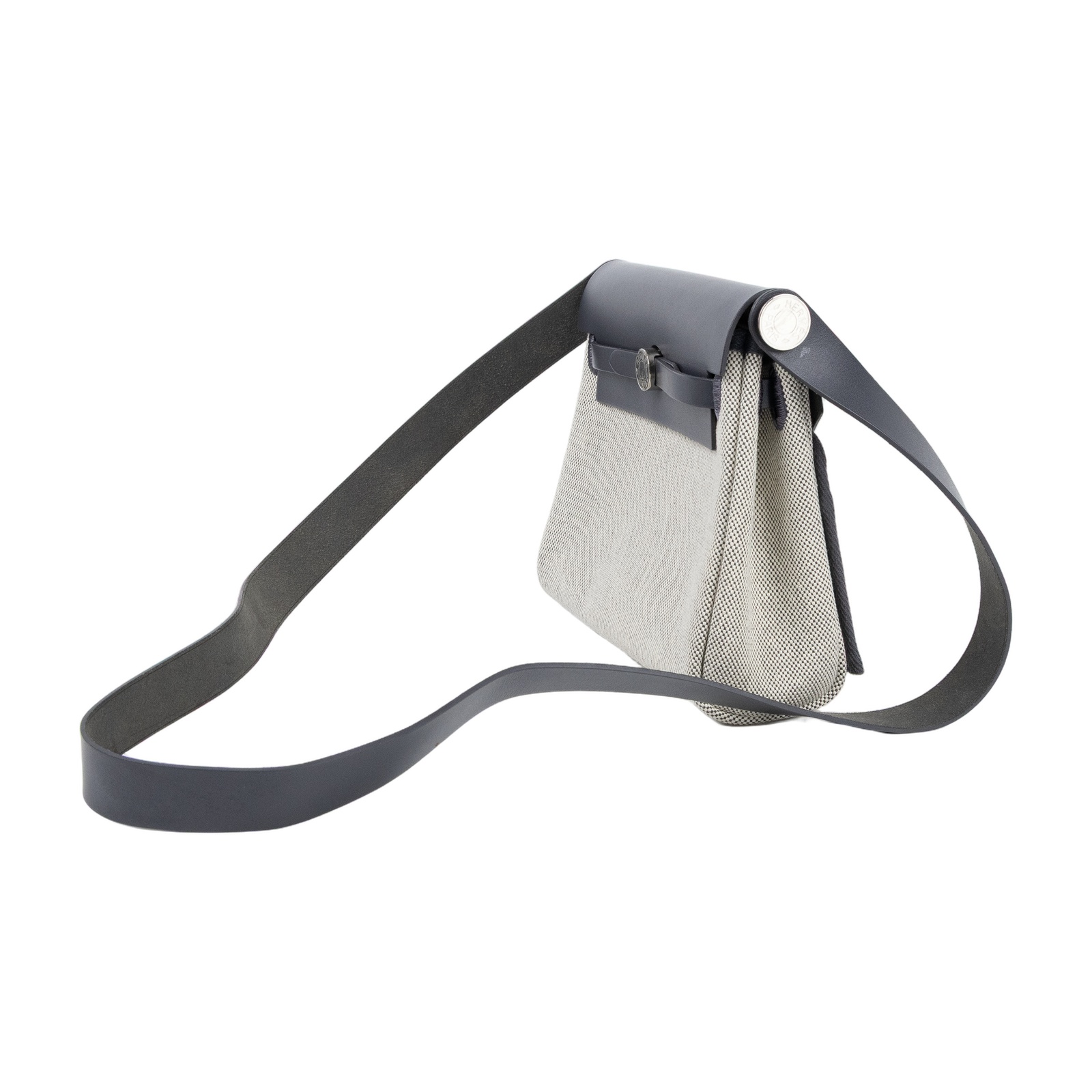 愛馬仕 Hermes Herbag Zip 20 HER20 K TS 006 AU K刻石板灰帆布HERBAG20 防塵袋/購買證明