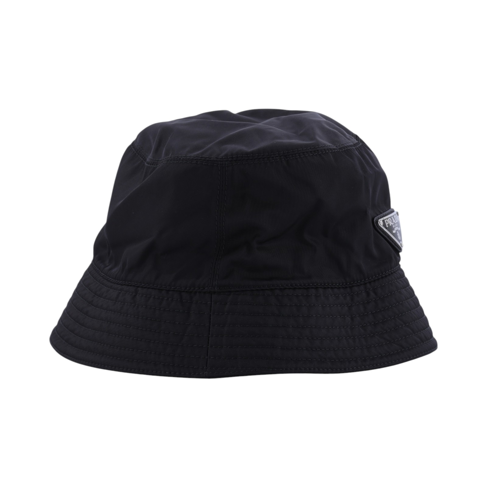 普拉達 PRADA Re-Nylon 漁夫帽 1HC137_2DMI_M 黑尼龍漁夫帽 #M 無附屬品
