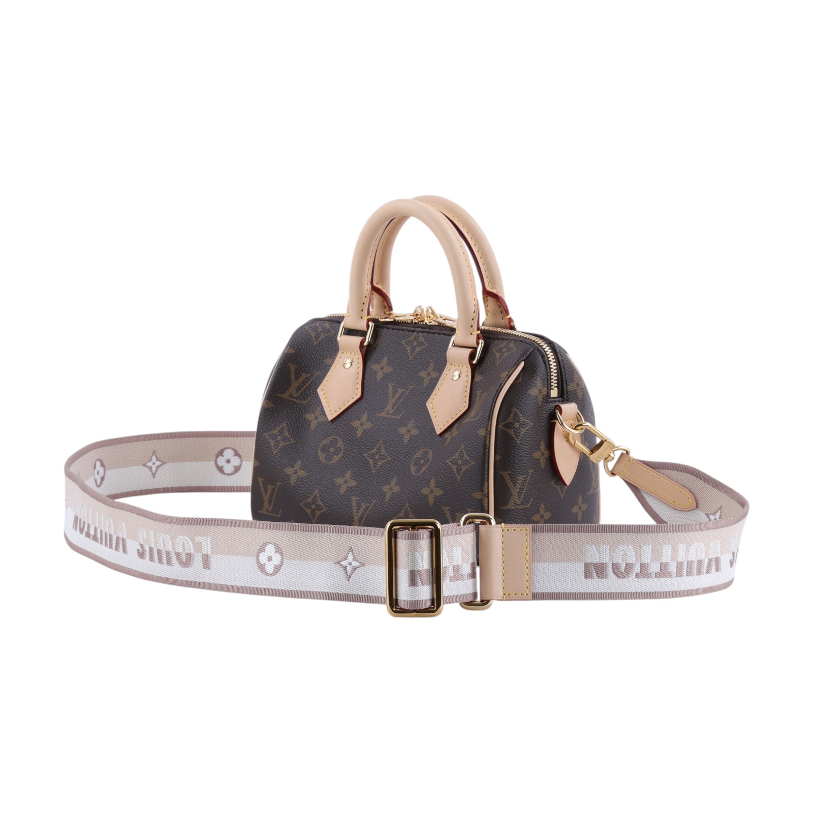 路易威登 LOUIS VUITTON Speedy Bandoulière 20 米色 帆布 手提 斜背 波士頓包 M46222 晶片款  原廠盒子/防塵袋/鎖組/背帶/購買證明