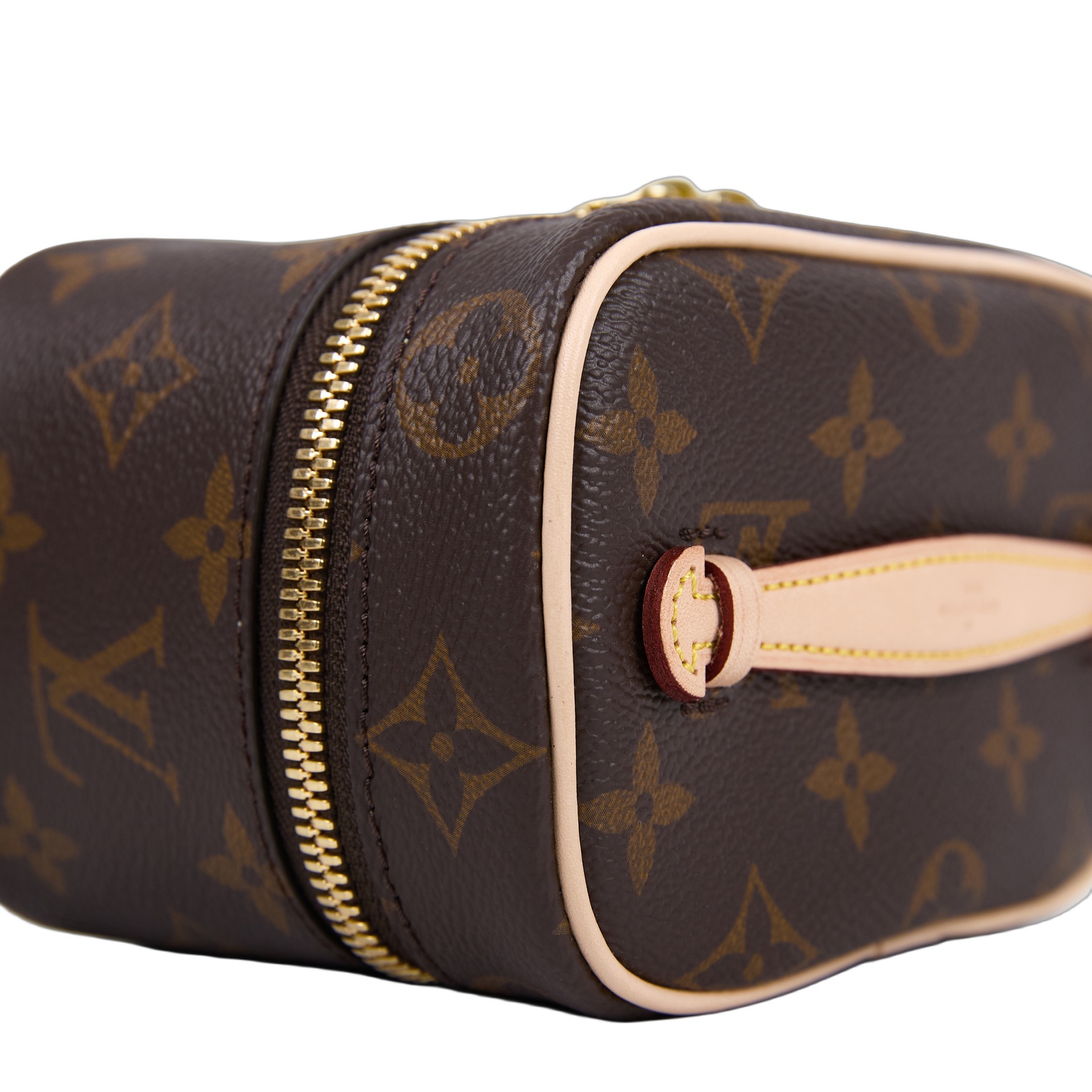 路易威登 LOUIS VUITTON Nice Nano 經典帆布 梳洗袋 化妝箱 M44936 晶片款 原花NICE NANO 原廠盒子/防塵袋