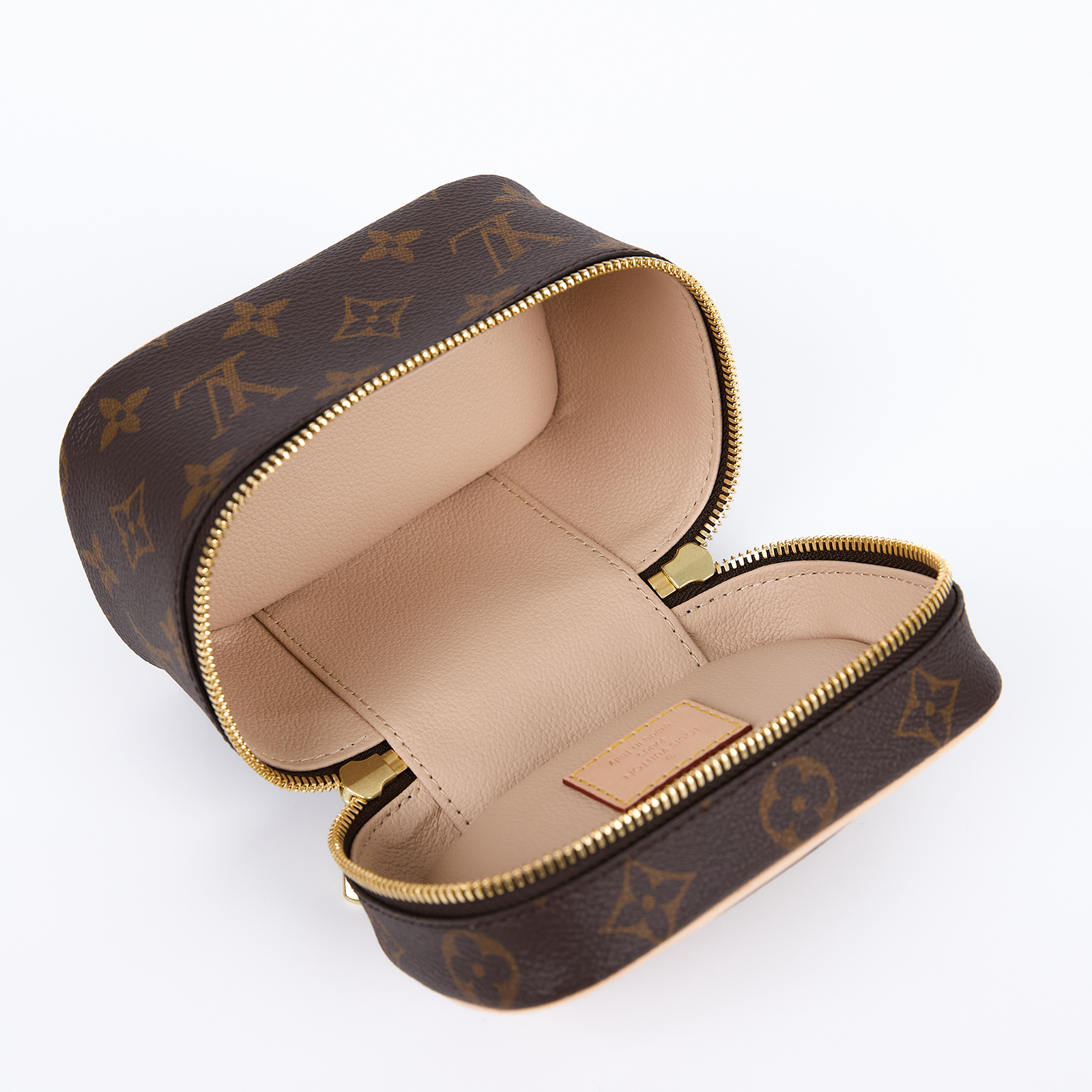 路易威登 LOUIS VUITTON Nice Nano 經典帆布 梳洗袋 化妝箱 M44936 晶片款 原花NICE NANO 原廠盒子/防塵袋