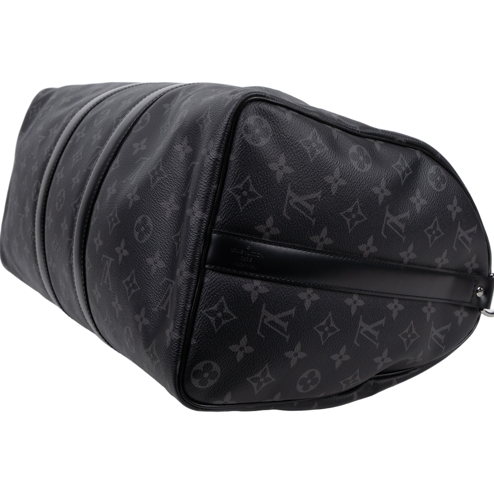 路易威登 LOUIS VUITTON Keepall Bandoulière 45 Eclipse帆布 波士頓包  旅行袋 M40569  防塵袋/行李吊牌/背袋