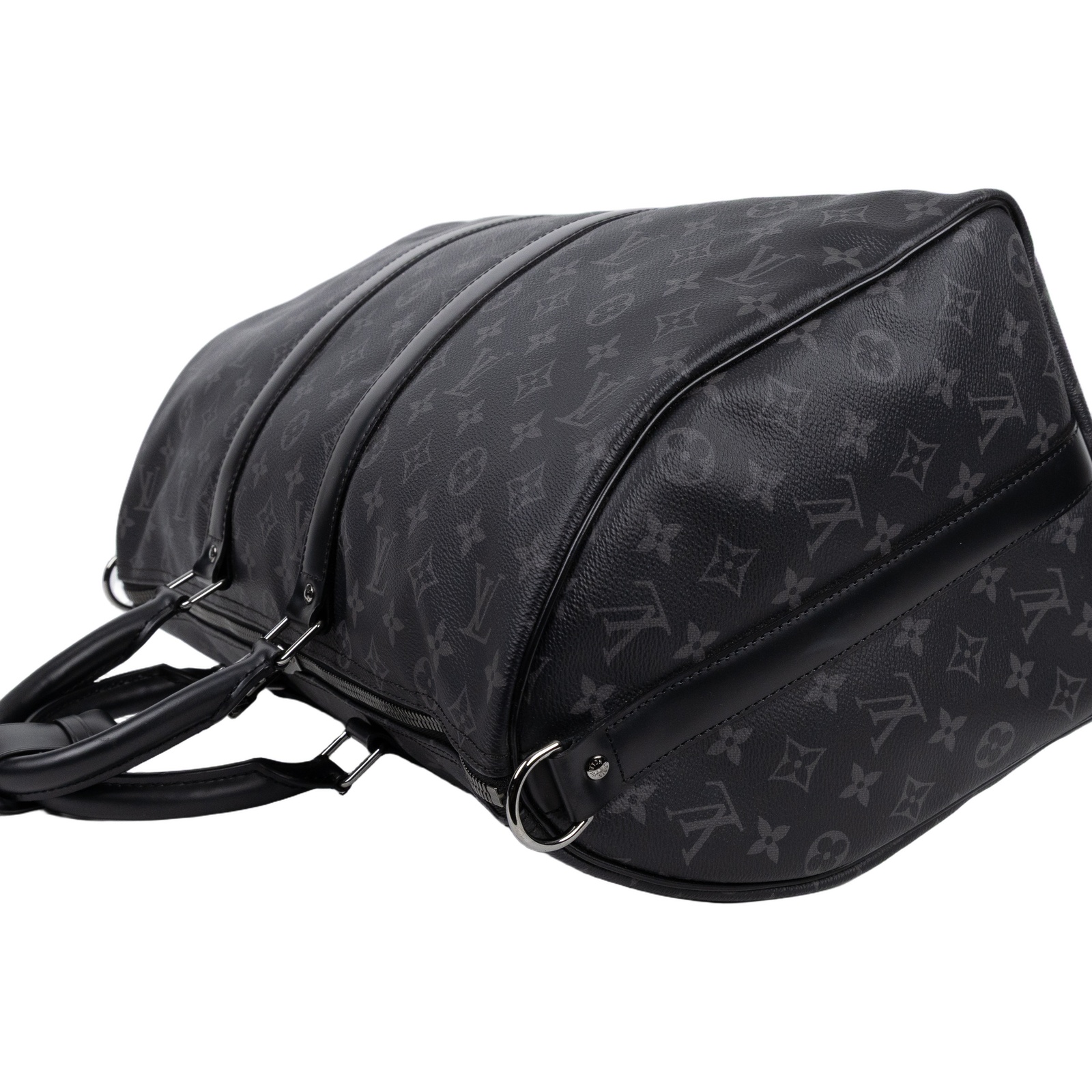 路易威登 LOUIS VUITTON Keepall Bandoulière 45 Eclipse帆布 波士頓包  旅行袋 M40569  防塵袋/行李吊牌/背袋