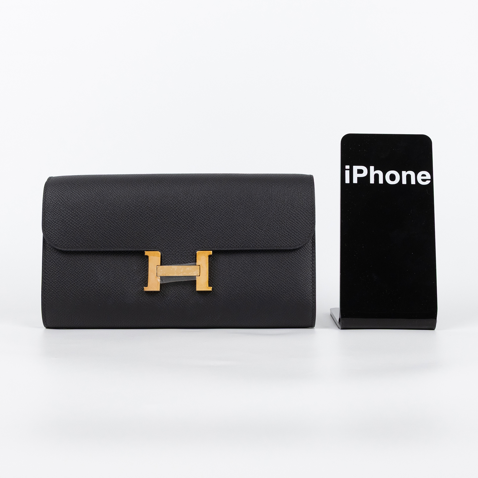 愛馬仕 Hermes Constance to go 康康包 長夾 金色五金 黑色 H080125CD89 /U SN 011 YW  原廠盒子/國外購買證明/背帶/防塵袋