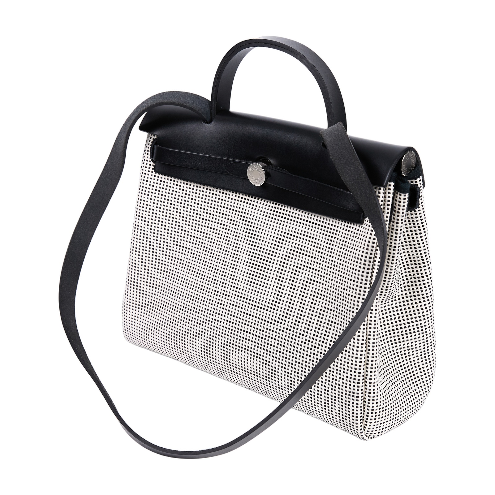 愛馬仕 Hermes Herbag Zip 31 銀色五金 黑色 H082926CKAA /B MN 003 KD  原廠盒子/國外購買證明/鎖組/內袋