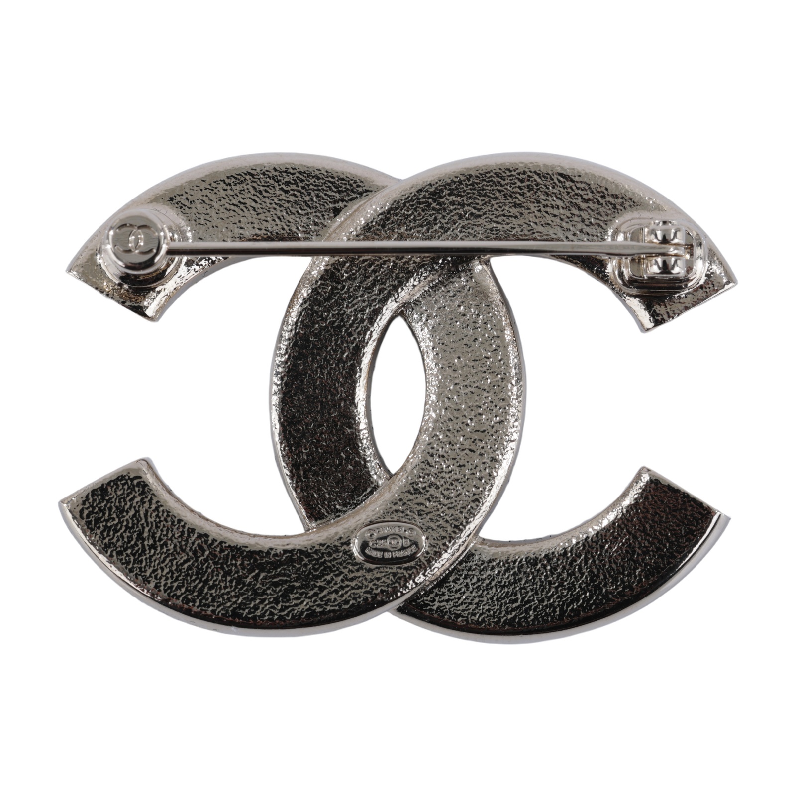 香奈兒 CHANEL CC LOGO 胸針 ABG400 B21903C25 B 黑炫彩水鑽大雙C胸針 原廠盒子/內襯