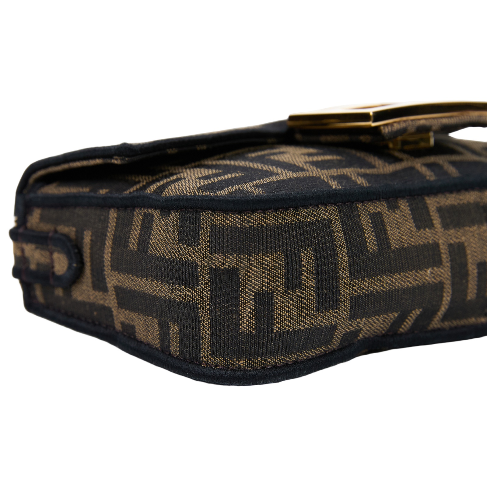 芬迪 FENDI Baguette  8BS017A6V5 棕FF迷你法棍包 防塵袋/背帶