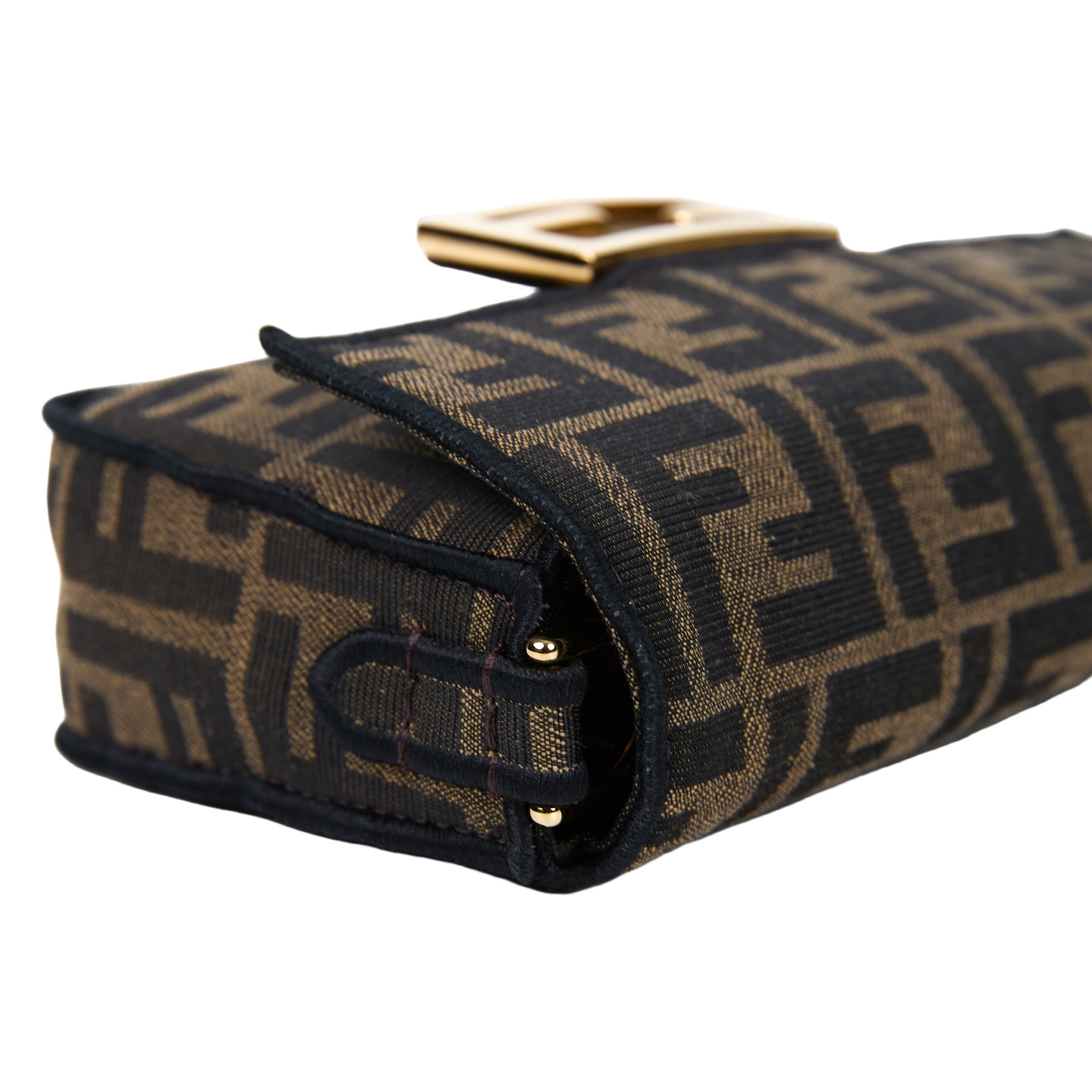 芬迪 FENDI Baguette  8BS017A6V5 棕FF迷你法棍包 防塵袋/背帶