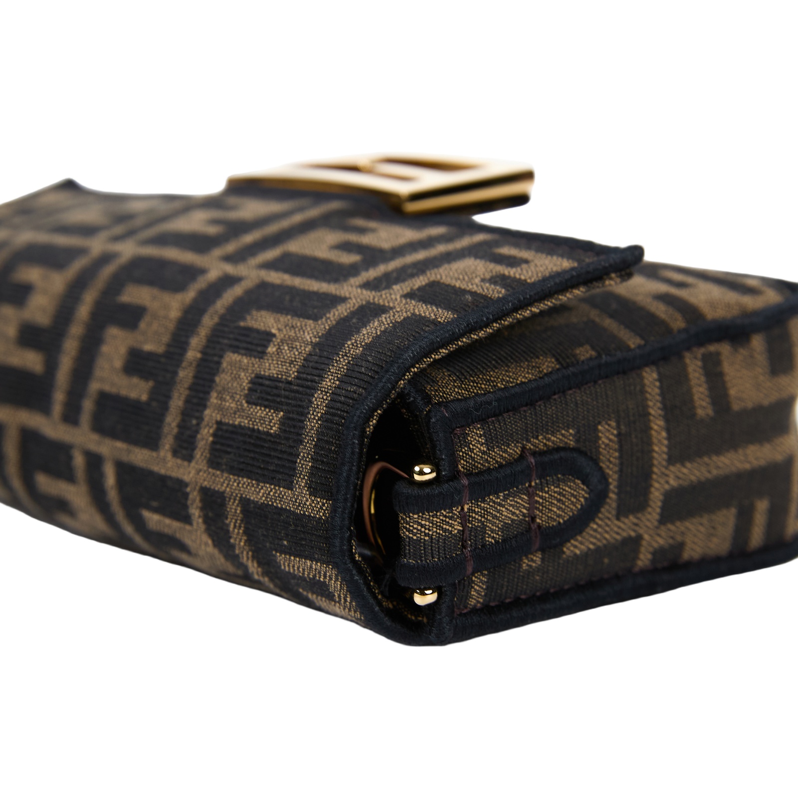 芬迪 FENDI Baguette  8BS017A6V5 棕FF迷你法棍包 防塵袋/背帶
