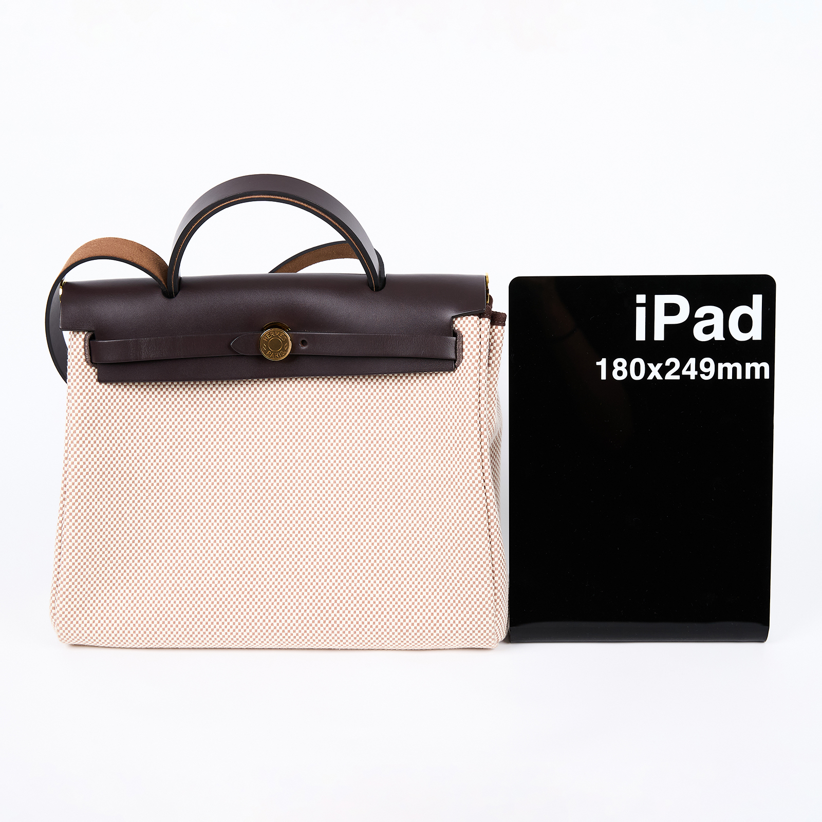愛馬仕 Hermes Herbag Zip 31 金色五金 米色 烏木色 H079092CCAG /W CH 007 BP  原廠盒子/防塵袋/購買證明/鎖組