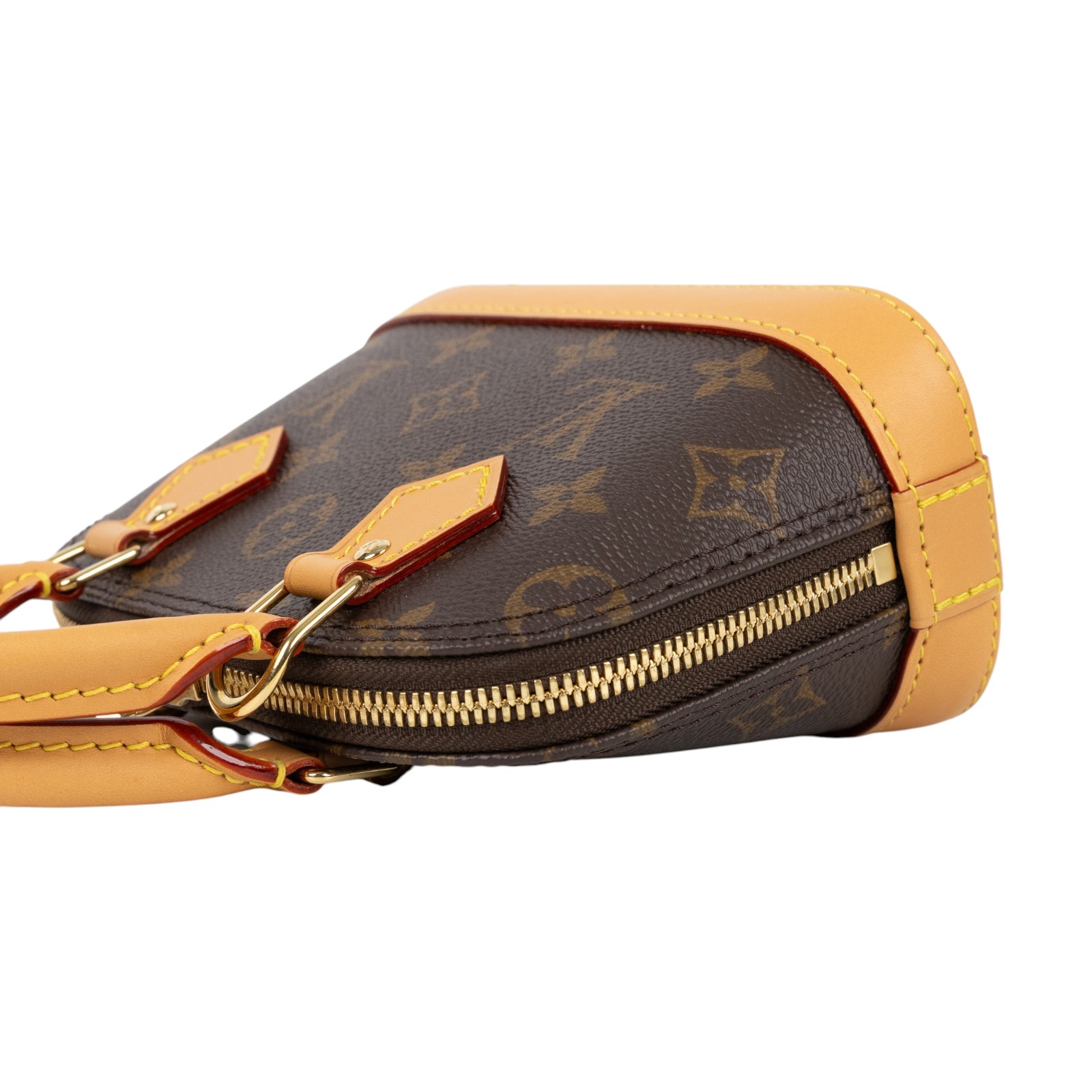 路易威登 LOUIS VUITTON Nano Alma 貝殼包 經典帆布 M82717 晶片款 原花Nano Alma 原廠盒子/防塵袋/背帶