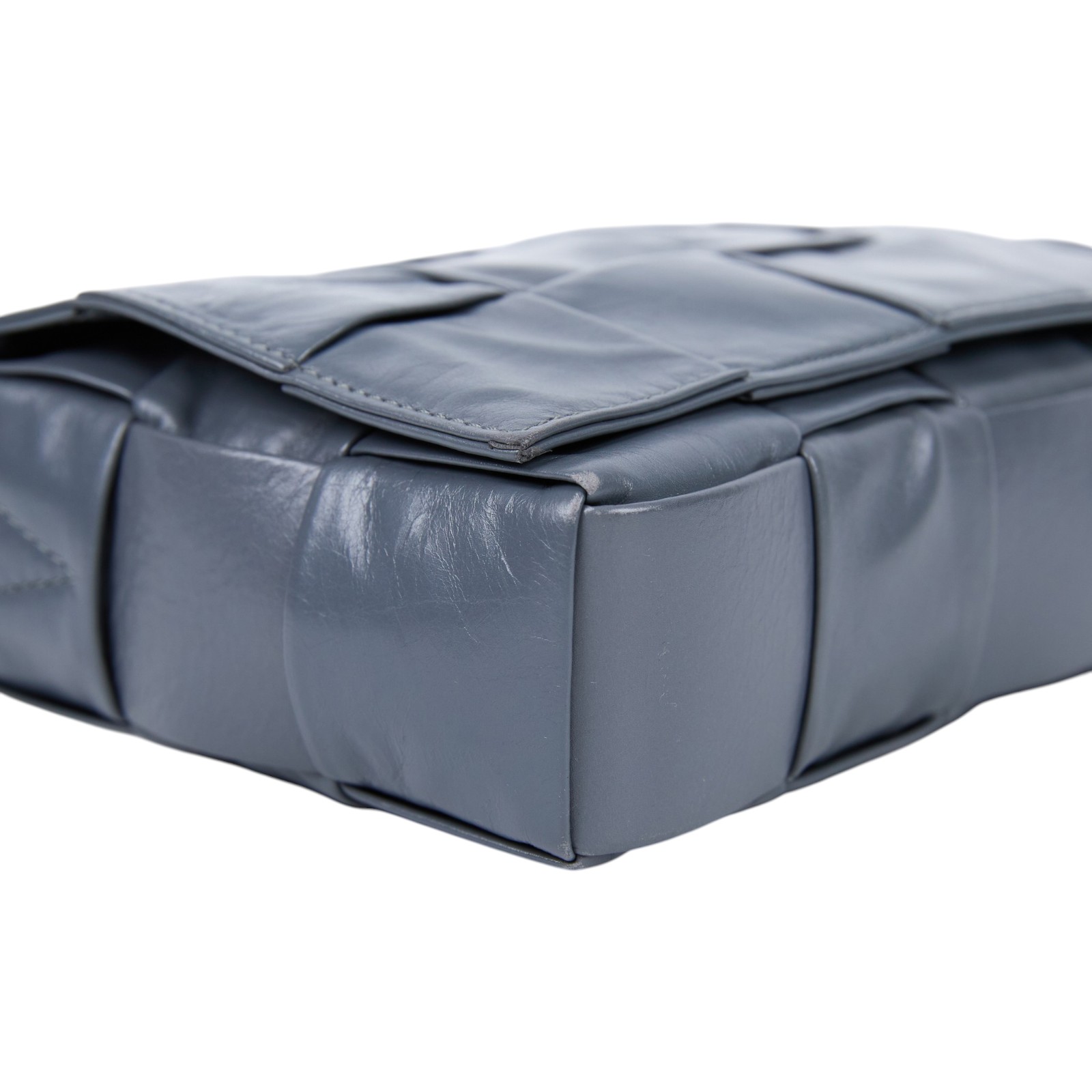 寶緹嘉 BOTTEGA VENETA Cassette 肩背包 斜背包 667298VCQ71 灰油蠟CASSETTE5x3 防塵袋