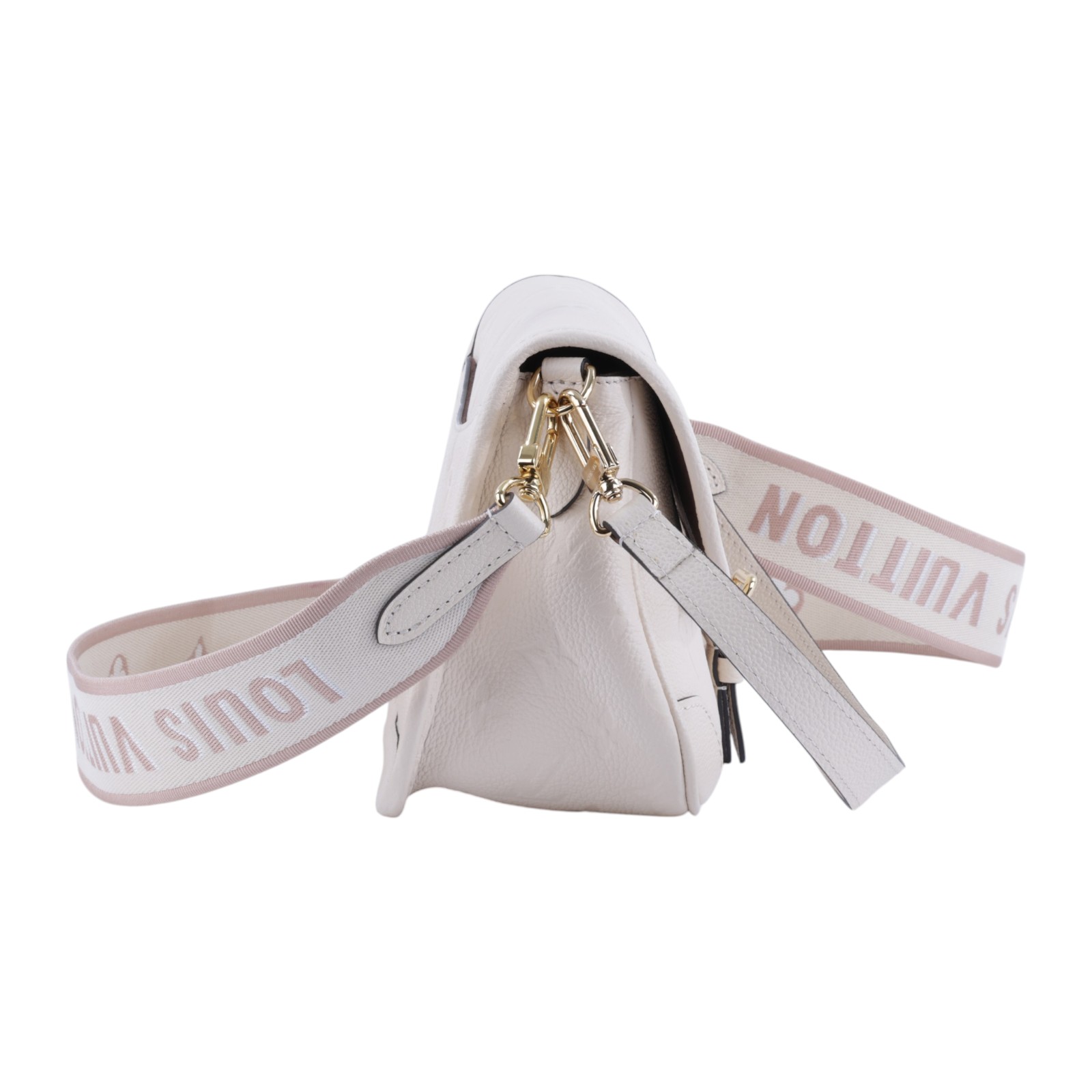 路易威登 LOUIS VUITTON Diane 腋下包法棍 單肩背包 奶油色 M46388 晶片款 奶油白Diane肩背包 防塵袋/背帶2
