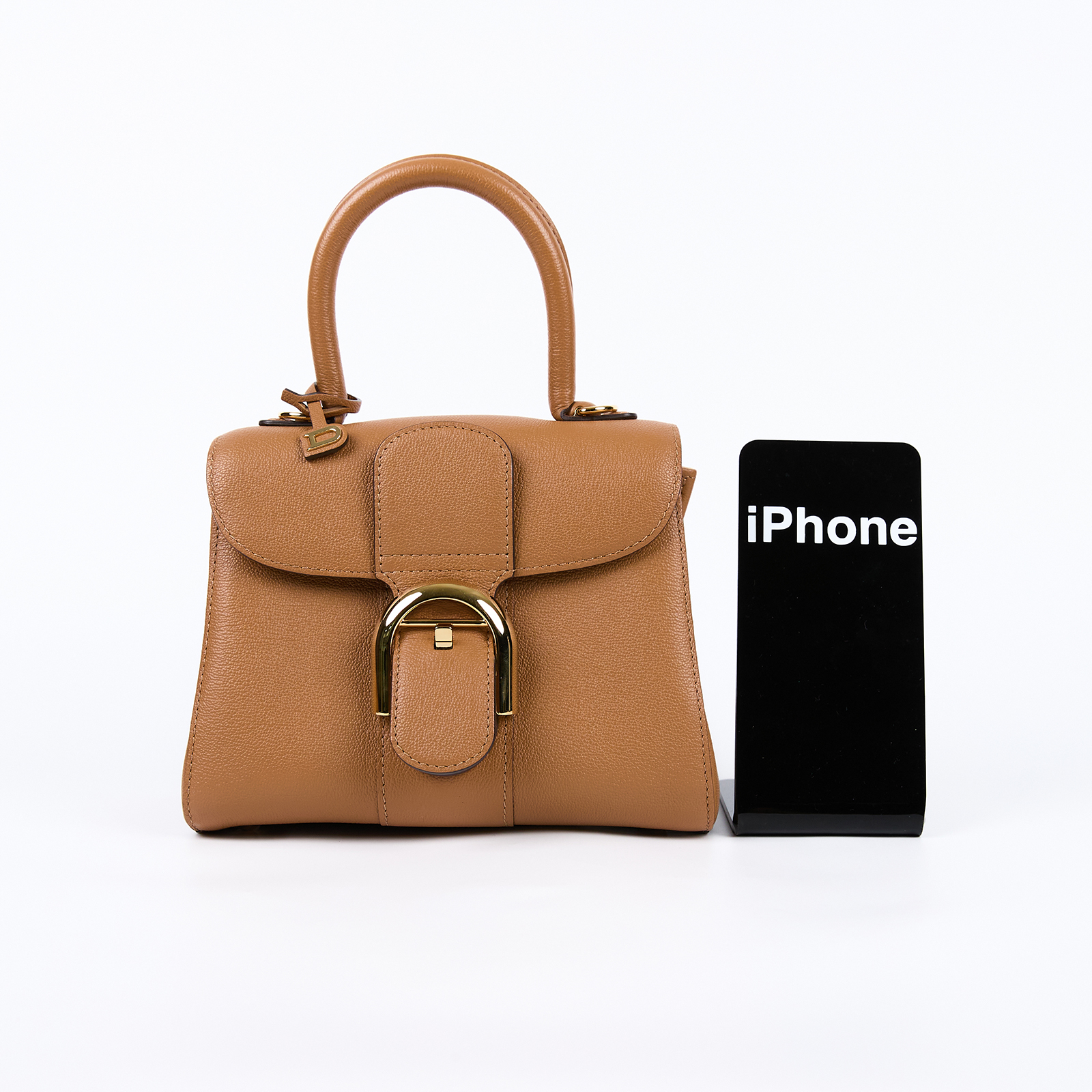德爾沃 DELVAUX  Brillant Mini 手提包 AA0406AAU024MDO 焦糖Brillant MINI 防塵袋/背帶