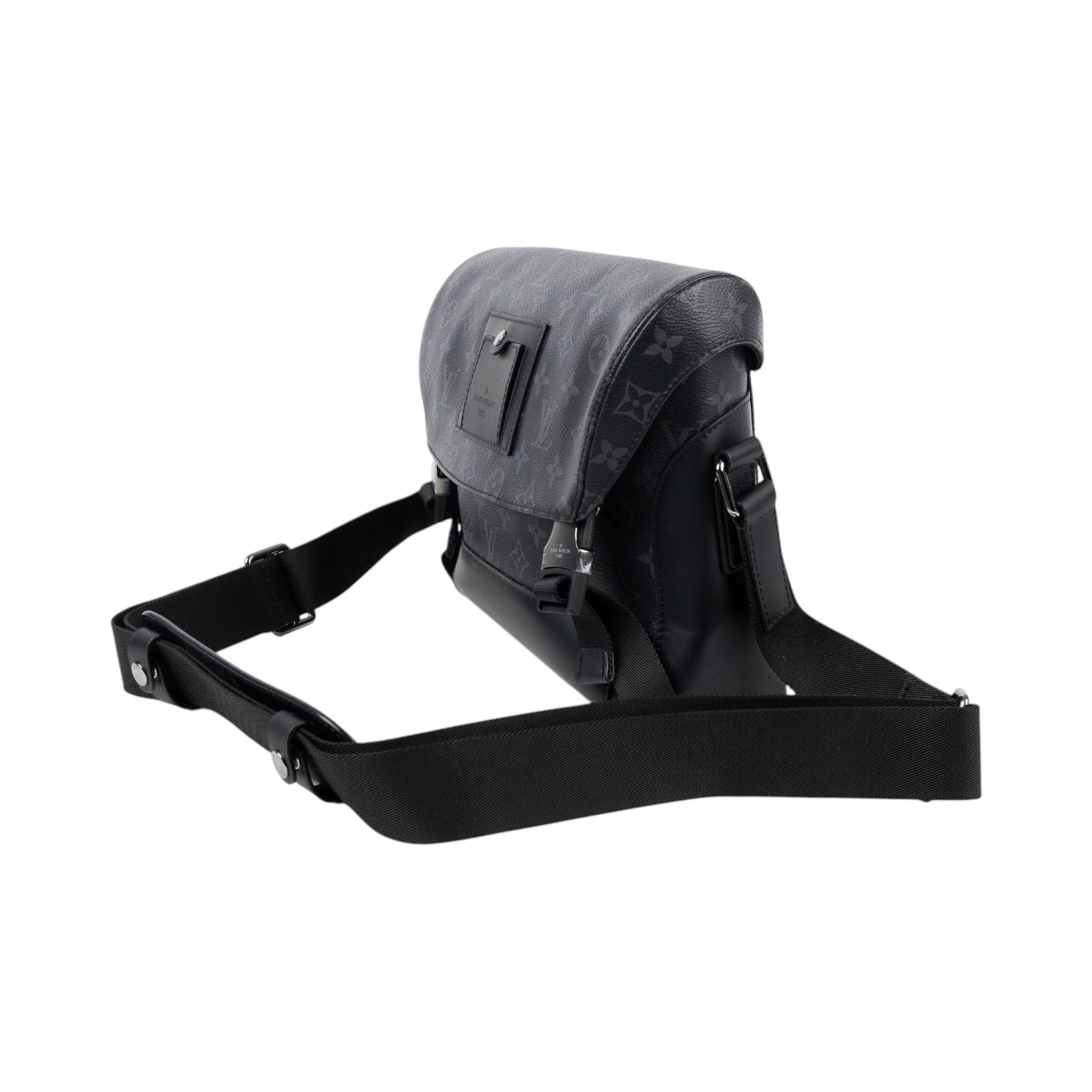 路易威登 LOUIS VUITTON Messenger PM Voyager Eclipse帆布 肩背 郵差包 黑色 M40511  防塵袋