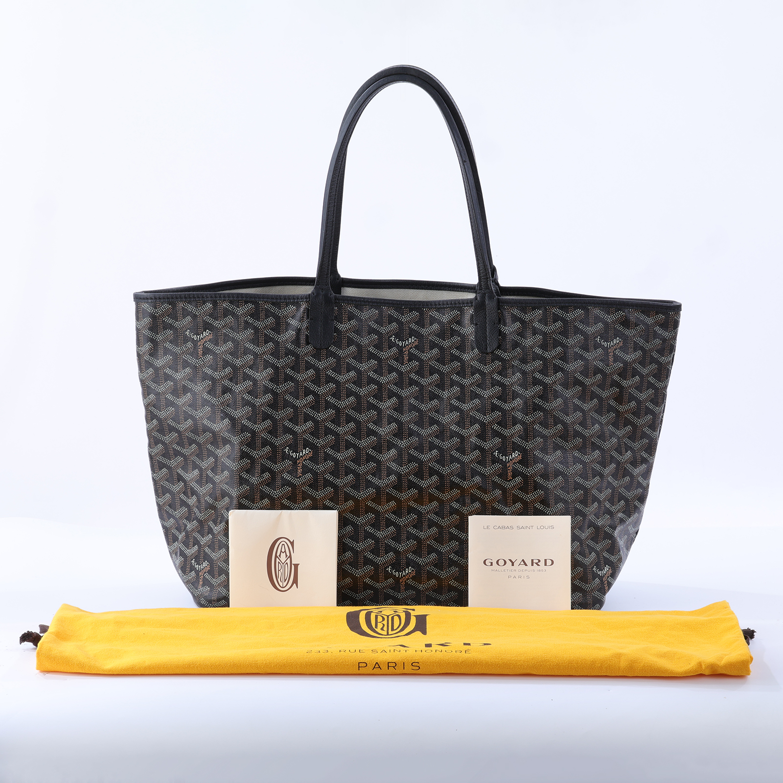 高雅德 GOYARD Saint Louis PM Bag 托特包 STLOUIPMLTY 黑SAINT LOUIS PM 防塵袋/內袋