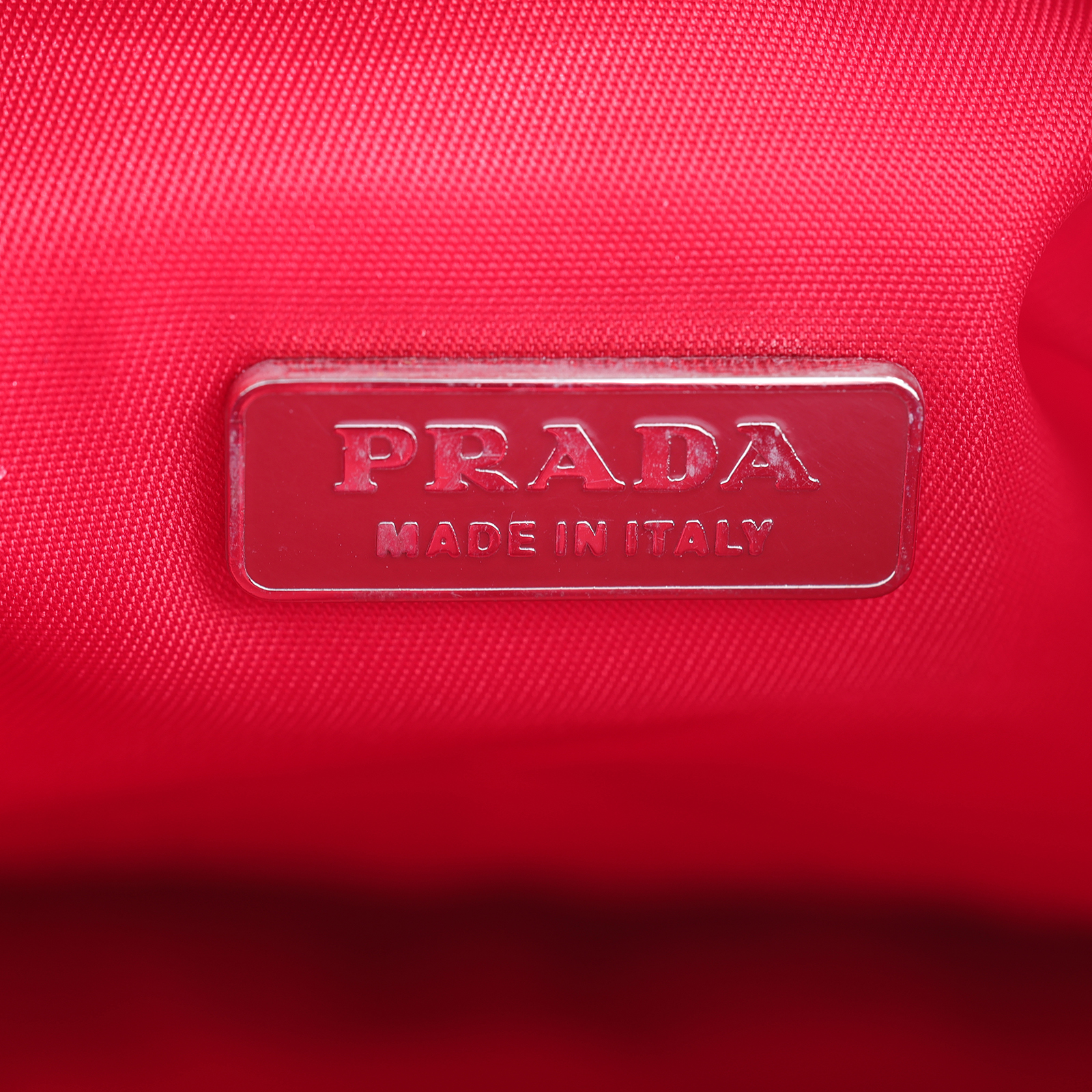 普拉達 PRADA Tessuto Sport 手提包 MV519 紅尼龍肩背包 防塵袋