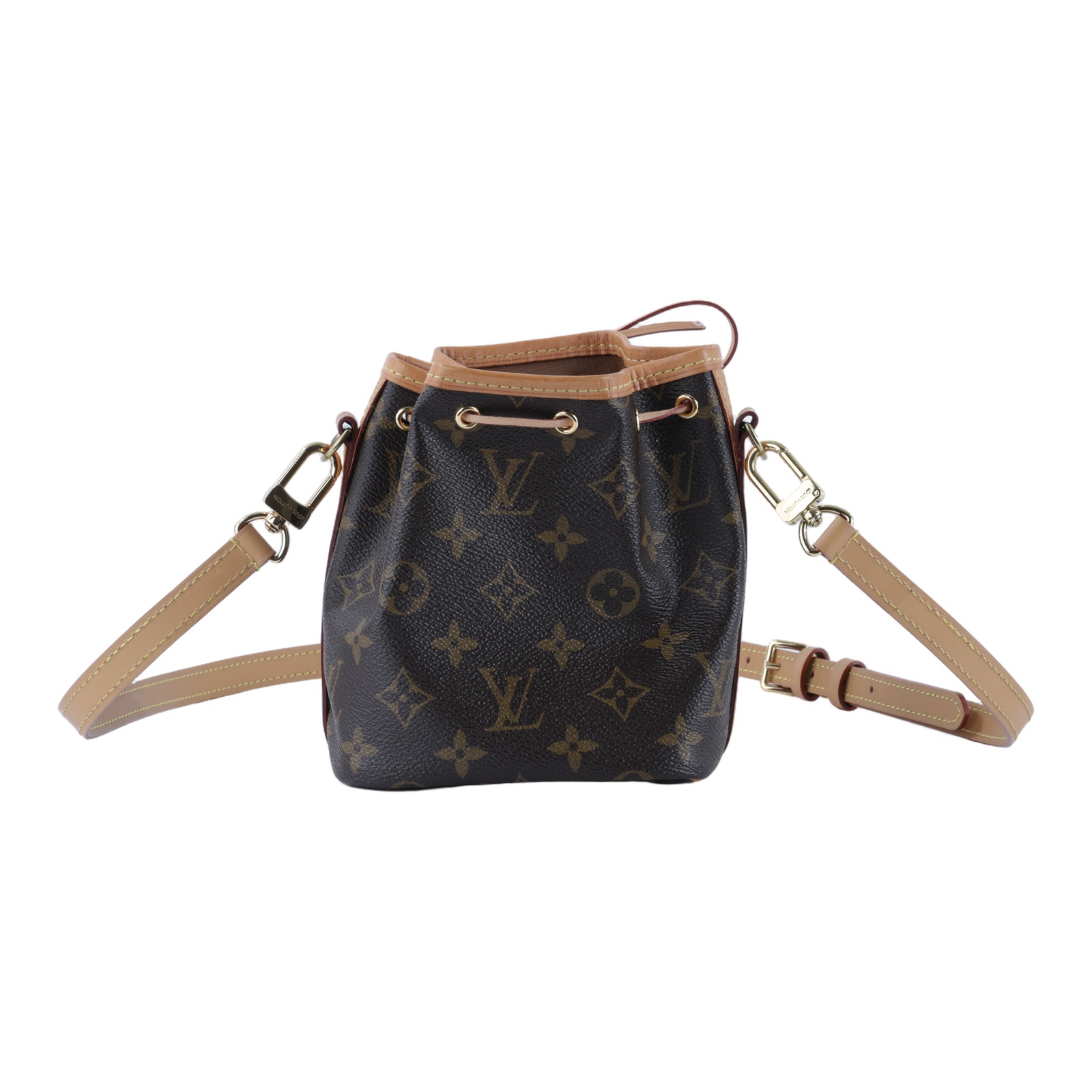 路易威登 LOUIS VUITTON Nano Noé 舊款 束口水桶包 M41346 NANO NOE 舊版 背帶改造 原背帶移除，附原廠肩帶
