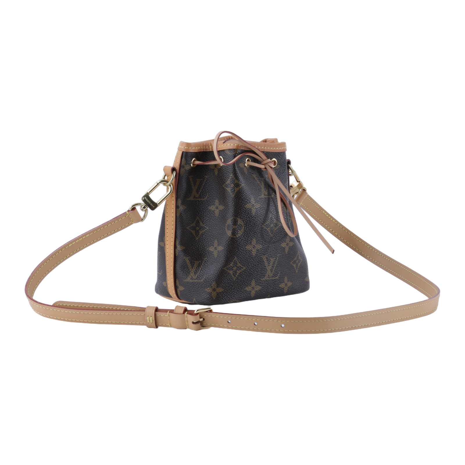 路易威登 LOUIS VUITTON Nano Noé 舊款 束口水桶包 M41346 NANO NOE 舊版 背帶改造 原背帶移除，附原廠肩帶