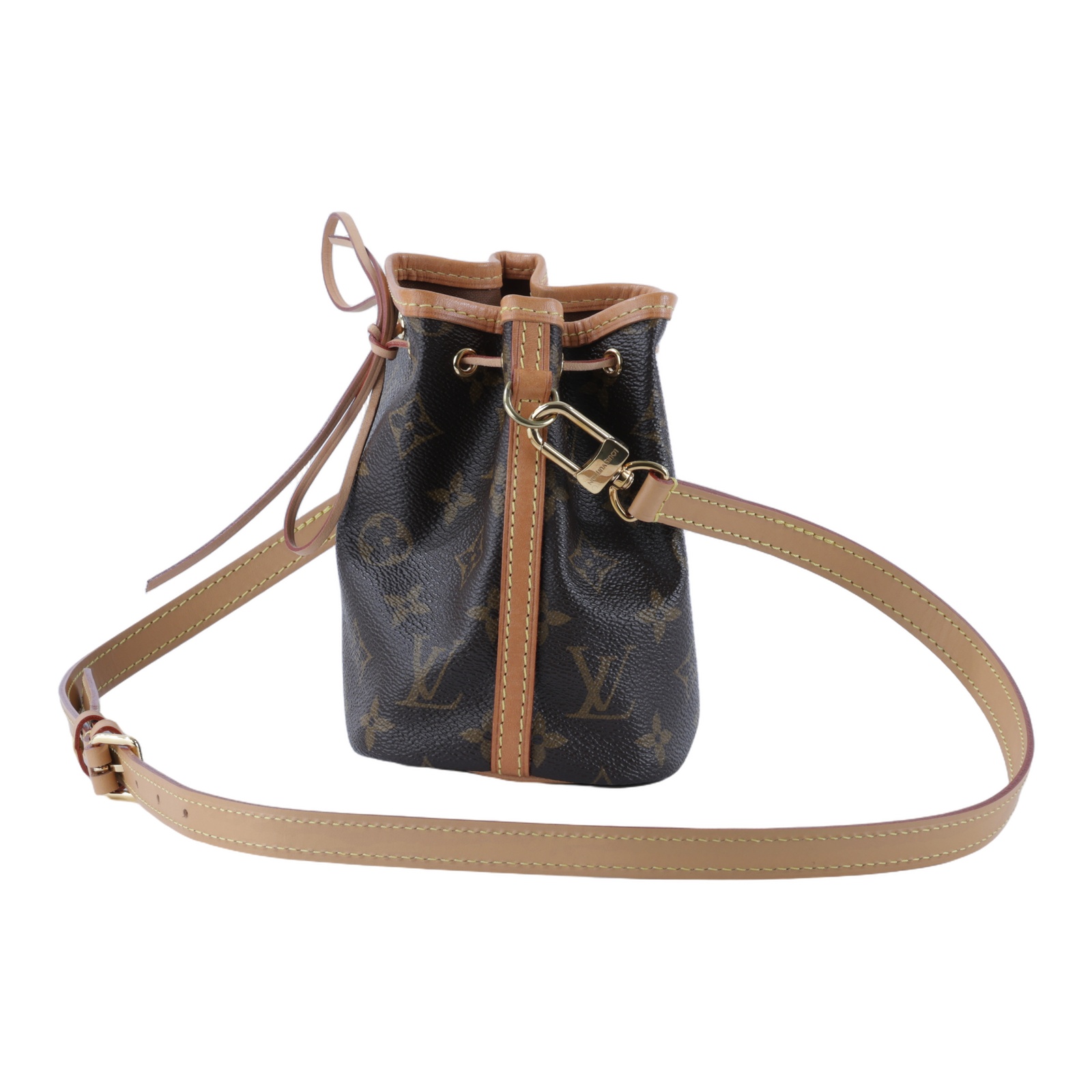 路易威登 LOUIS VUITTON Nano Noé 舊款 束口水桶包 M41346 NANO NOE 舊版 背帶改造 原背帶移除，附原廠肩帶