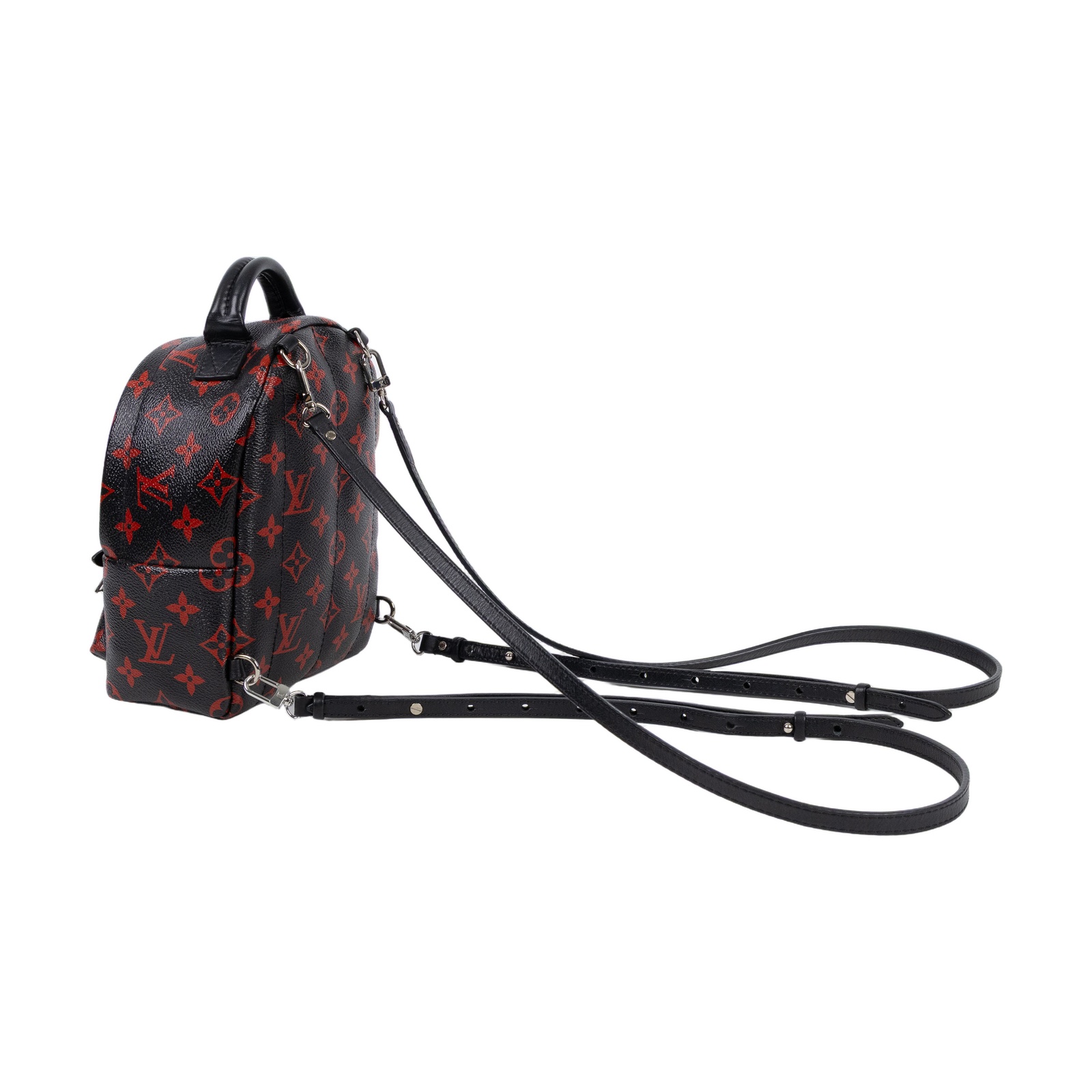 路易威登 LOUIS VUITTON Palm Springs Mini 迷你 雙肩 後背包 M41457 黑紅MINI後背包 背帶2