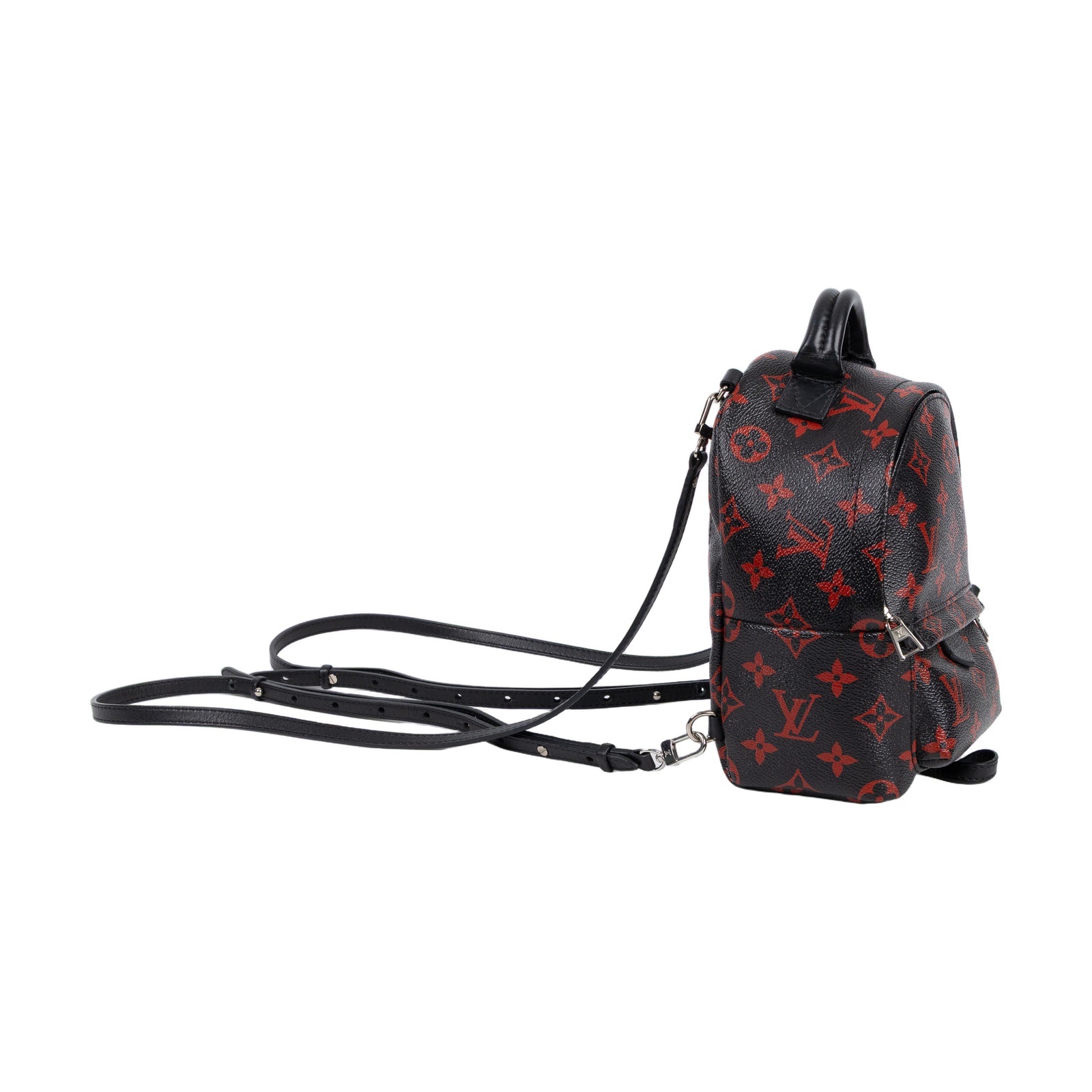 路易威登 LOUIS VUITTON Palm Springs Mini 迷你 雙肩 後背包 M41457 黑紅MINI後背包 背帶2