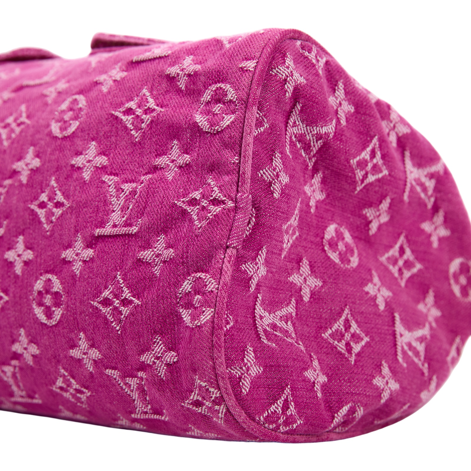 路易威登 LOUIS VUITTON Neo Speedy Denim 丹寧 雙口袋 波士頓 手提包 M95214 粉牛仔波士頓包 無附屬品