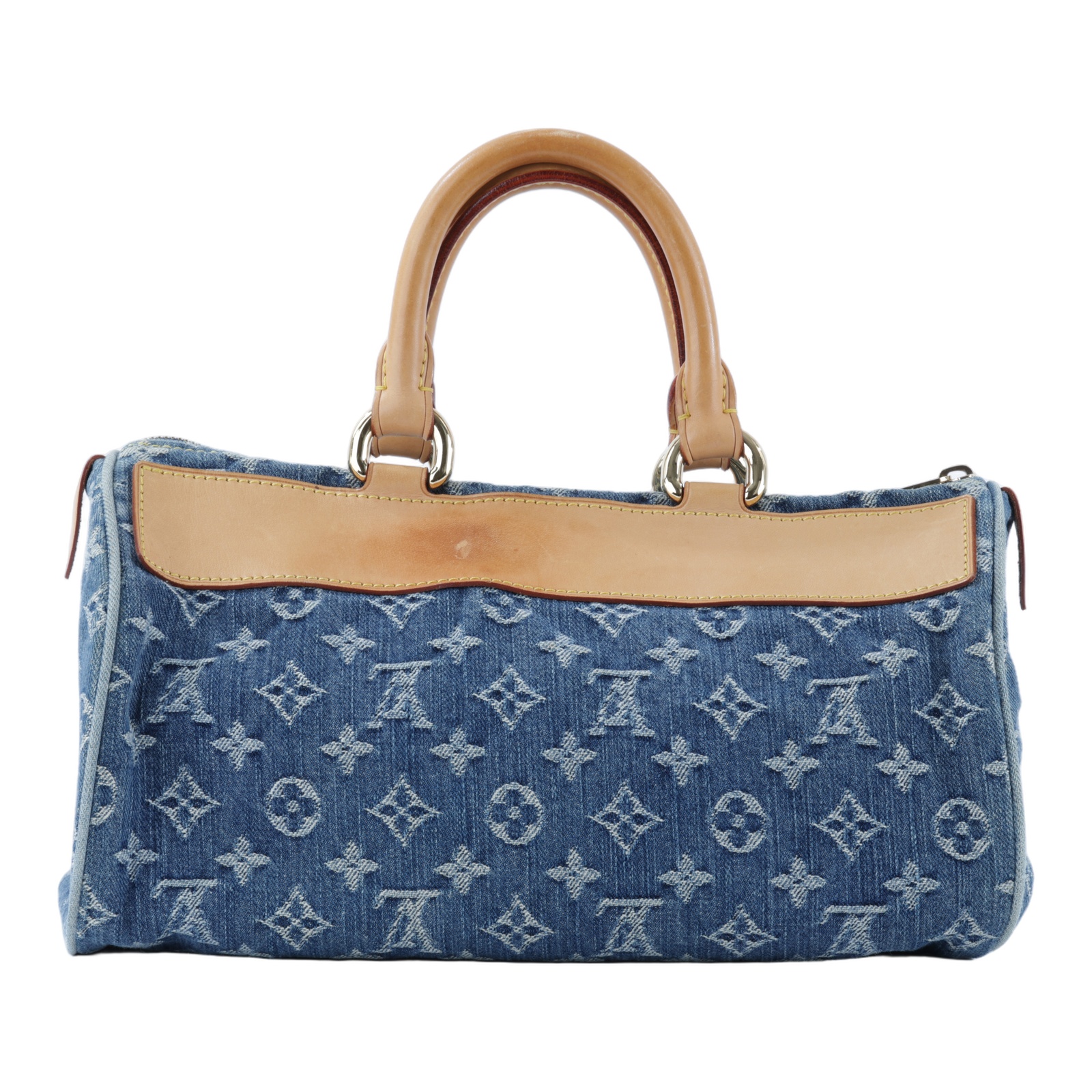 路易威登 LOUIS VUITTON Neo Speedy Denim 丹寧 雙口袋 波士頓 手提包 M95019 藍牛仔波士頓包 防塵袋