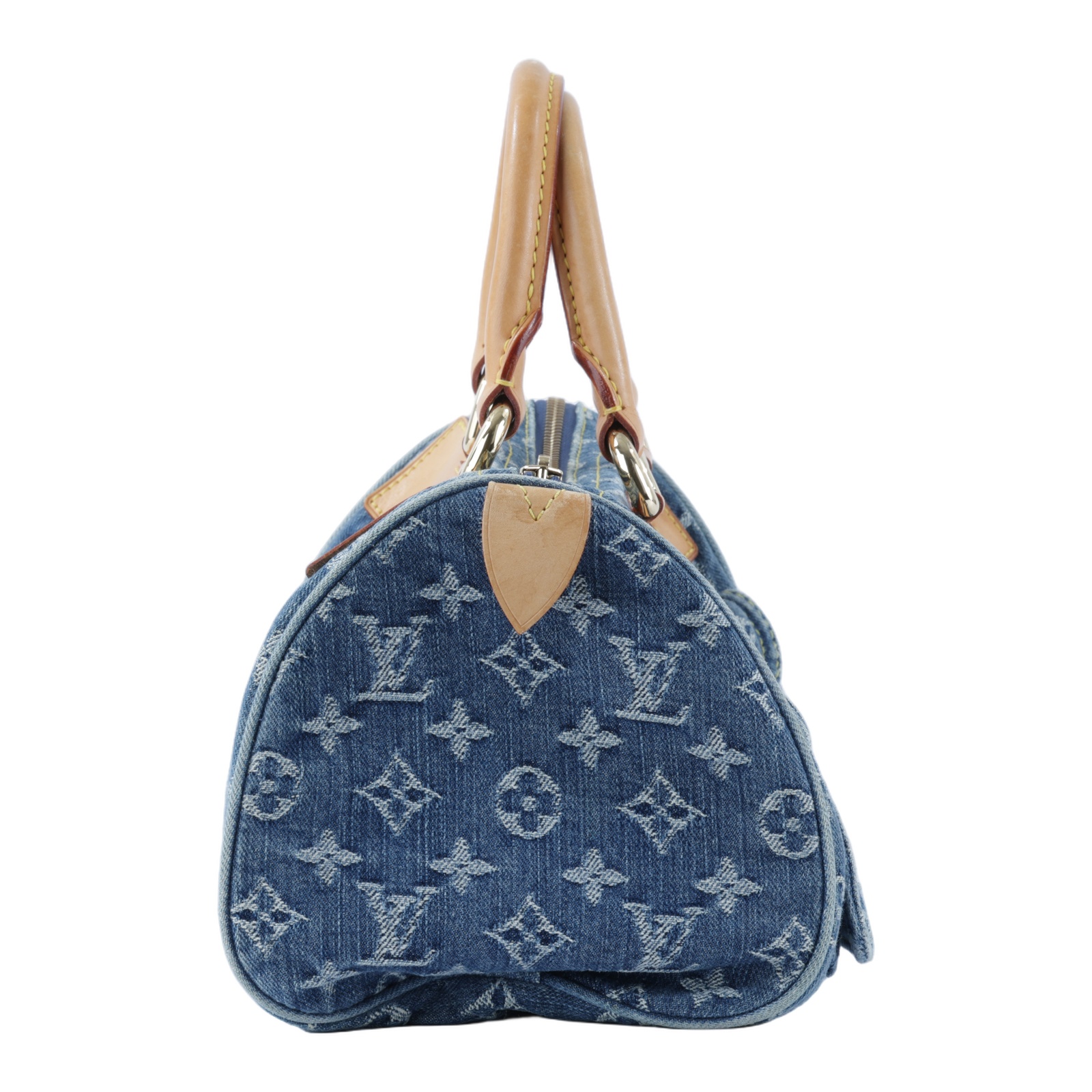 路易威登 LOUIS VUITTON Neo Speedy Denim 丹寧 雙口袋 波士頓 手提包 M95019 藍牛仔波士頓包 防塵袋
