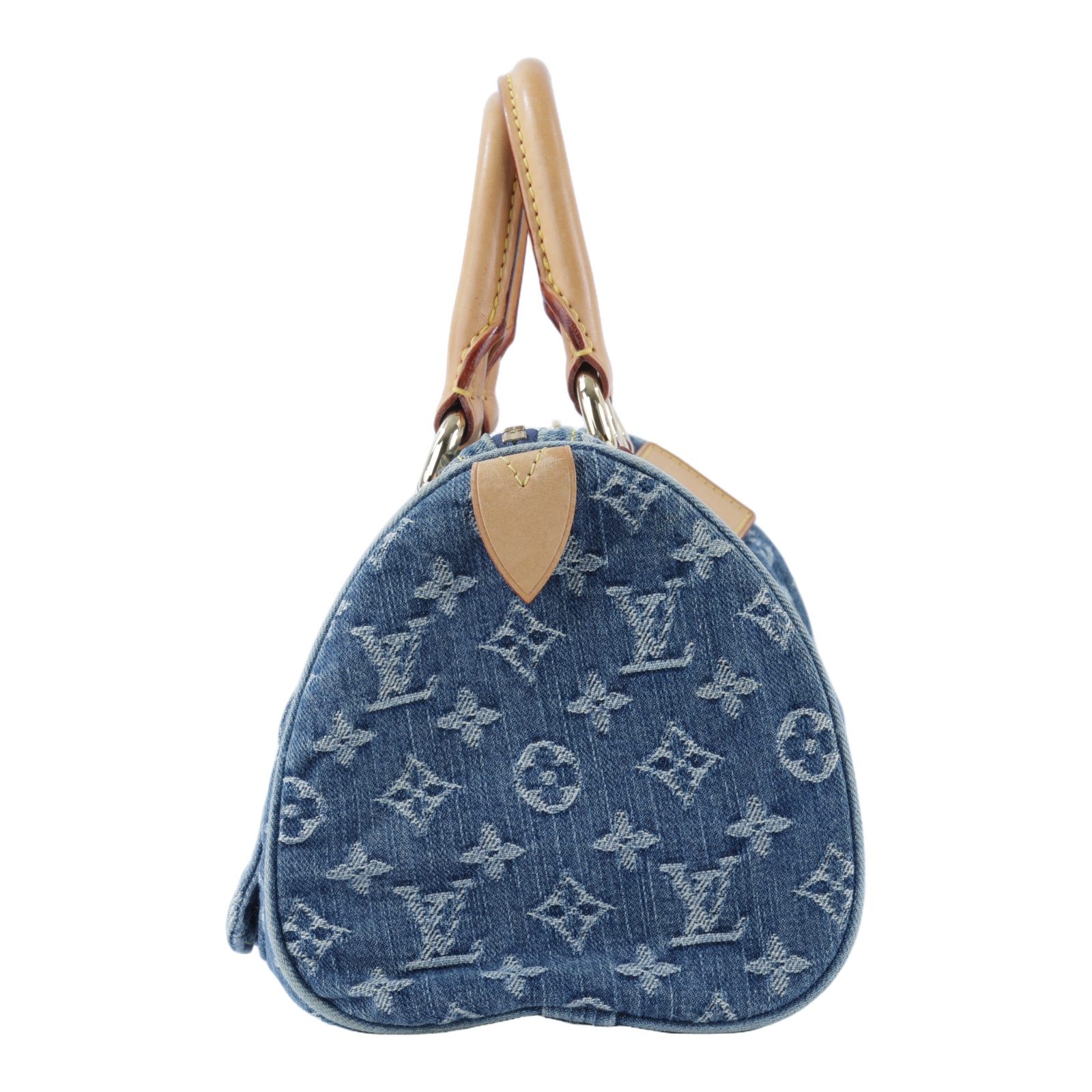 路易威登 LOUIS VUITTON Neo Speedy Denim 丹寧 雙口袋 波士頓 手提包 M95019 藍牛仔波士頓包 防塵袋