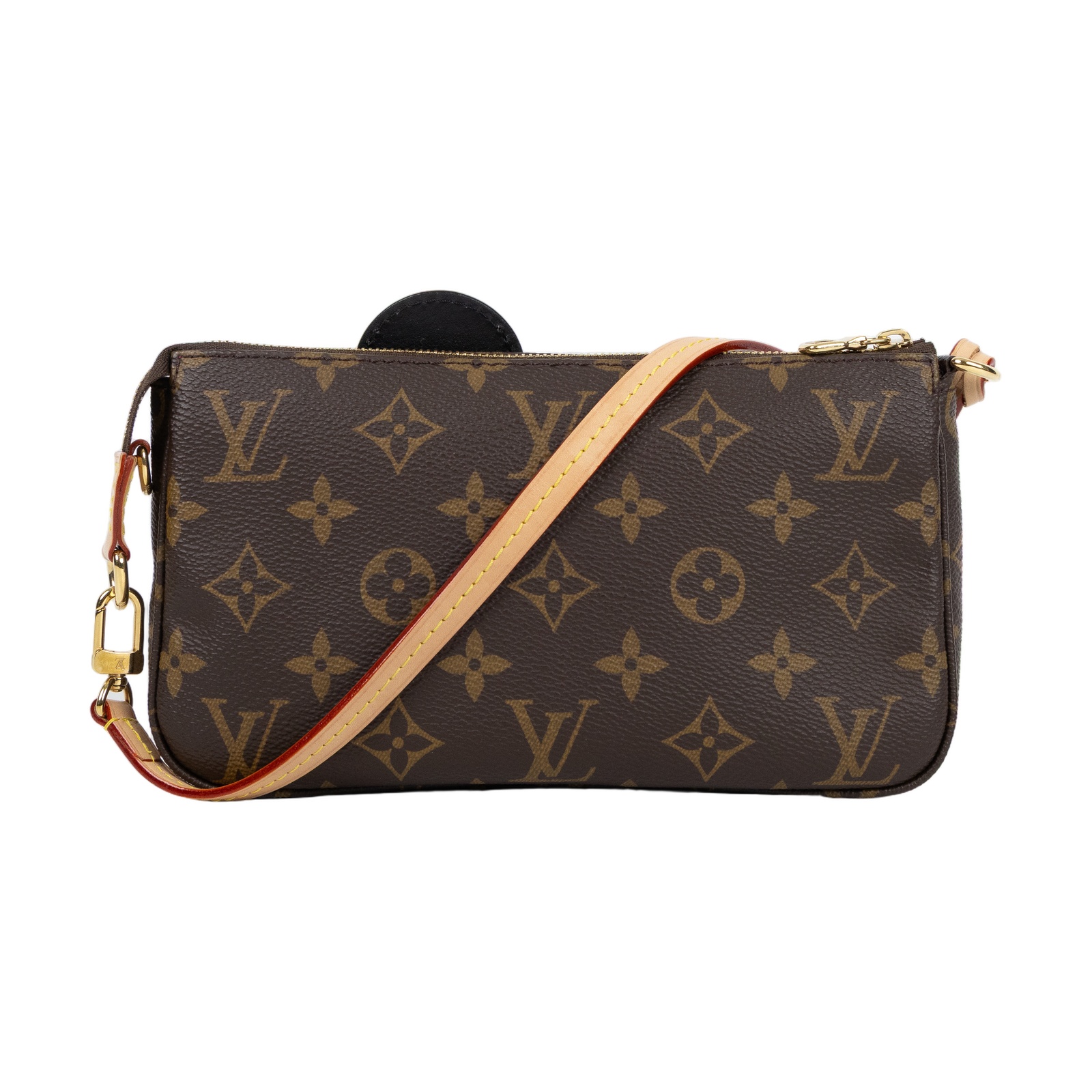 路易威登 LOUIS VUITTON 村上隆 麻將包 手提包 手拿包 Pochette Accessoires M13440 晶片款 村上隆娃娃麻將包 背帶2