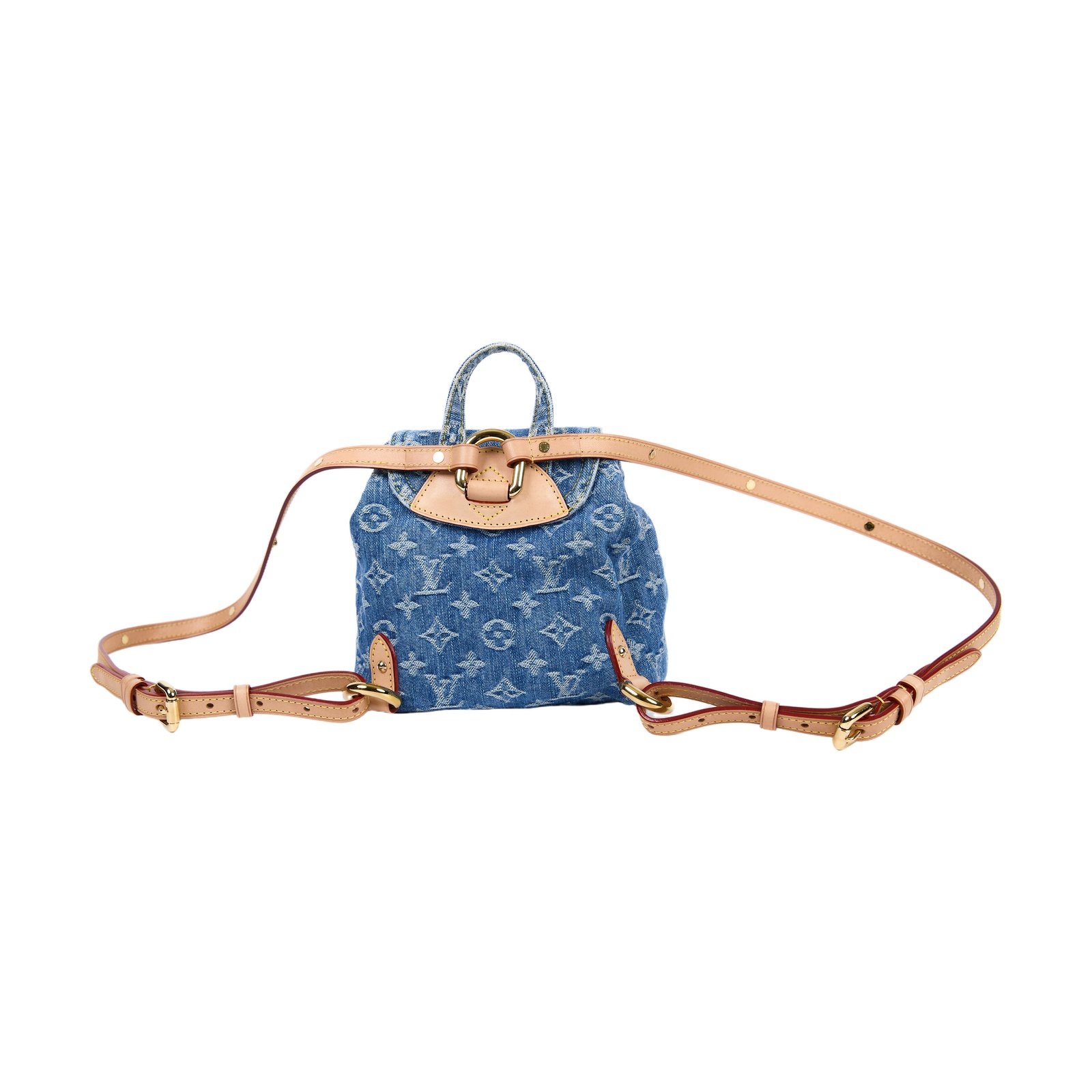 路易威登 LOUIS VUITTON Venice 雙肩包 後背包 M46836 晶片款 藍牛仔後背包 防塵袋