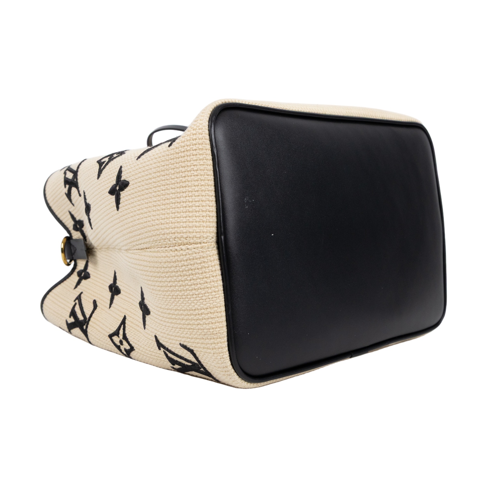 路易威登 LOUIS VUITTON NéoNoé MM 束口水桶包 M23080 晶片款 棉麻NEONOE MM 背帶