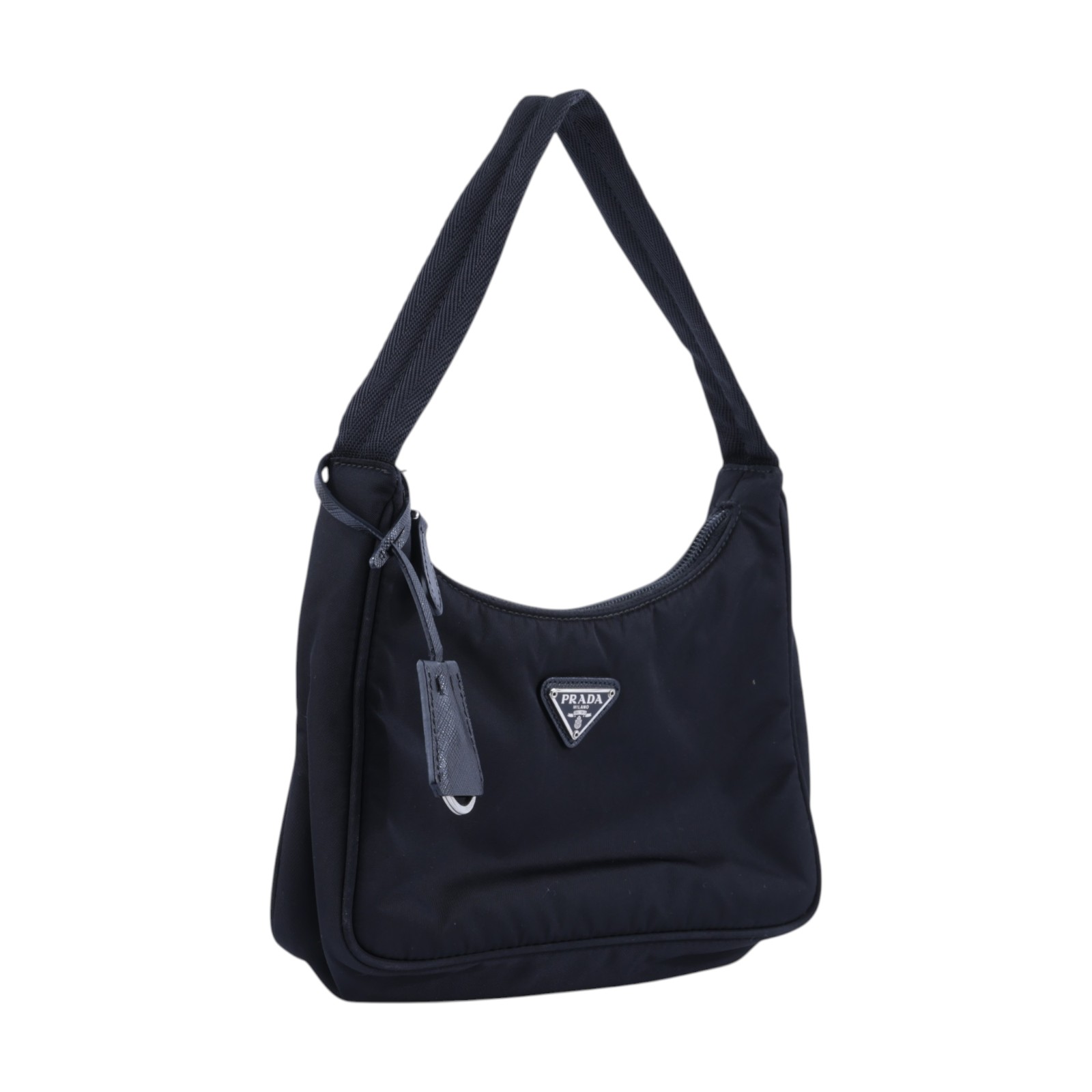 普拉達 PRADA Re-Edition 迷你 Hobo 包 1NE515_RDH0 黑尼龍HOBO腋下包 防塵袋/吊牌