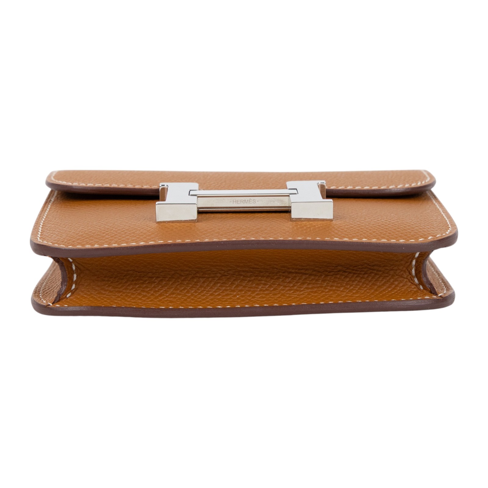 愛馬仕 Hermes Constance Bag 康康包 短夾 Slim  CNSLIM K刻 K刻 金棕CONSTANCE SLIM 防塵袋/原廠盒子