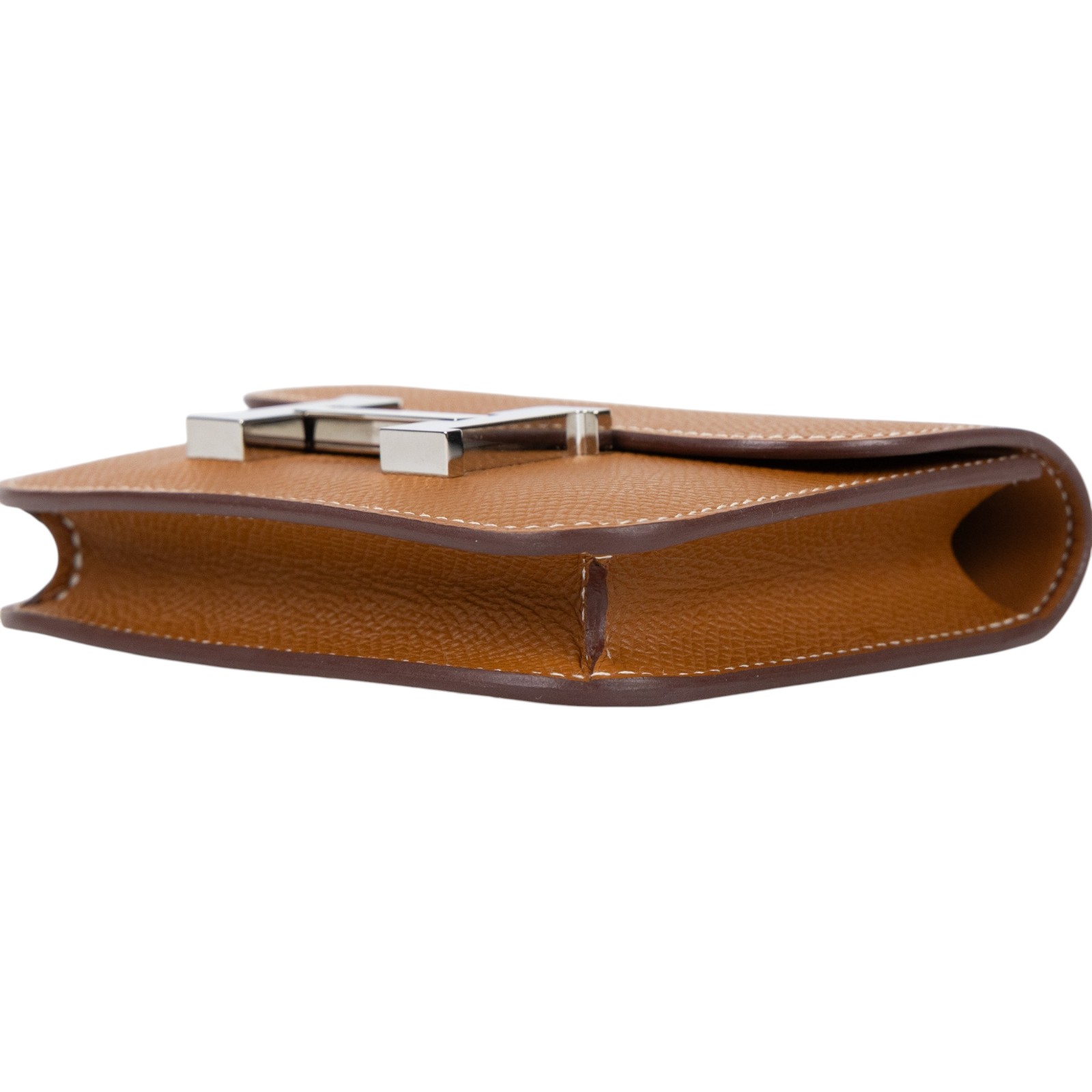 愛馬仕 Hermes Constance Bag 康康包 短夾 Slim  CNSLIM K刻 K刻 金棕CONSTANCE SLIM 防塵袋/原廠盒子