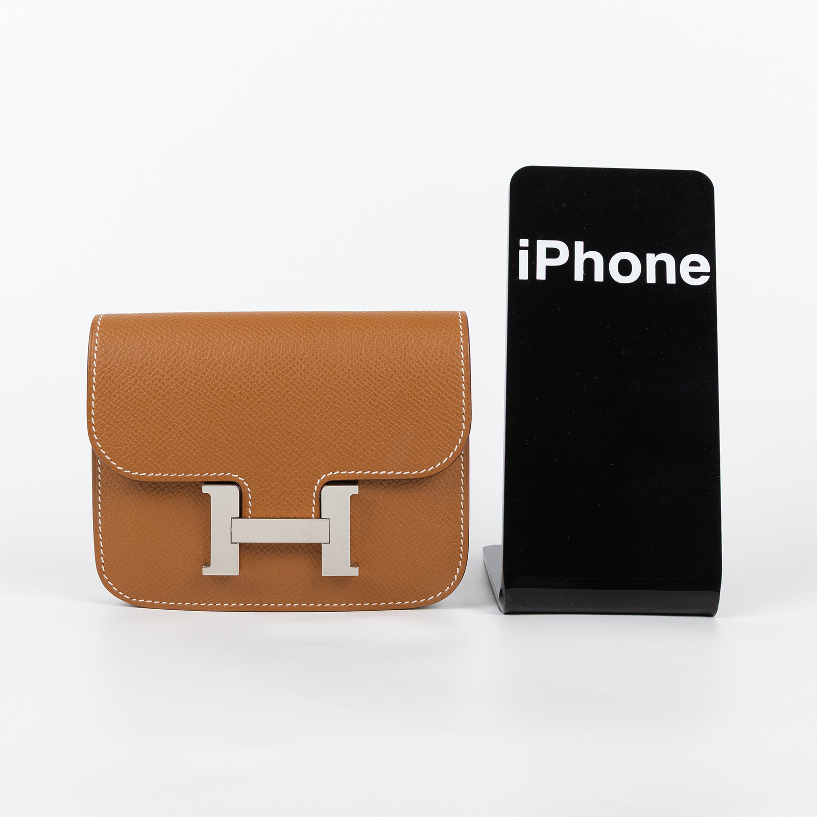 愛馬仕 Hermes Constance Bag 康康包 短夾 Slim  CNSLIM K刻 K刻 金棕CONSTANCE SLIM 防塵袋/原廠盒子