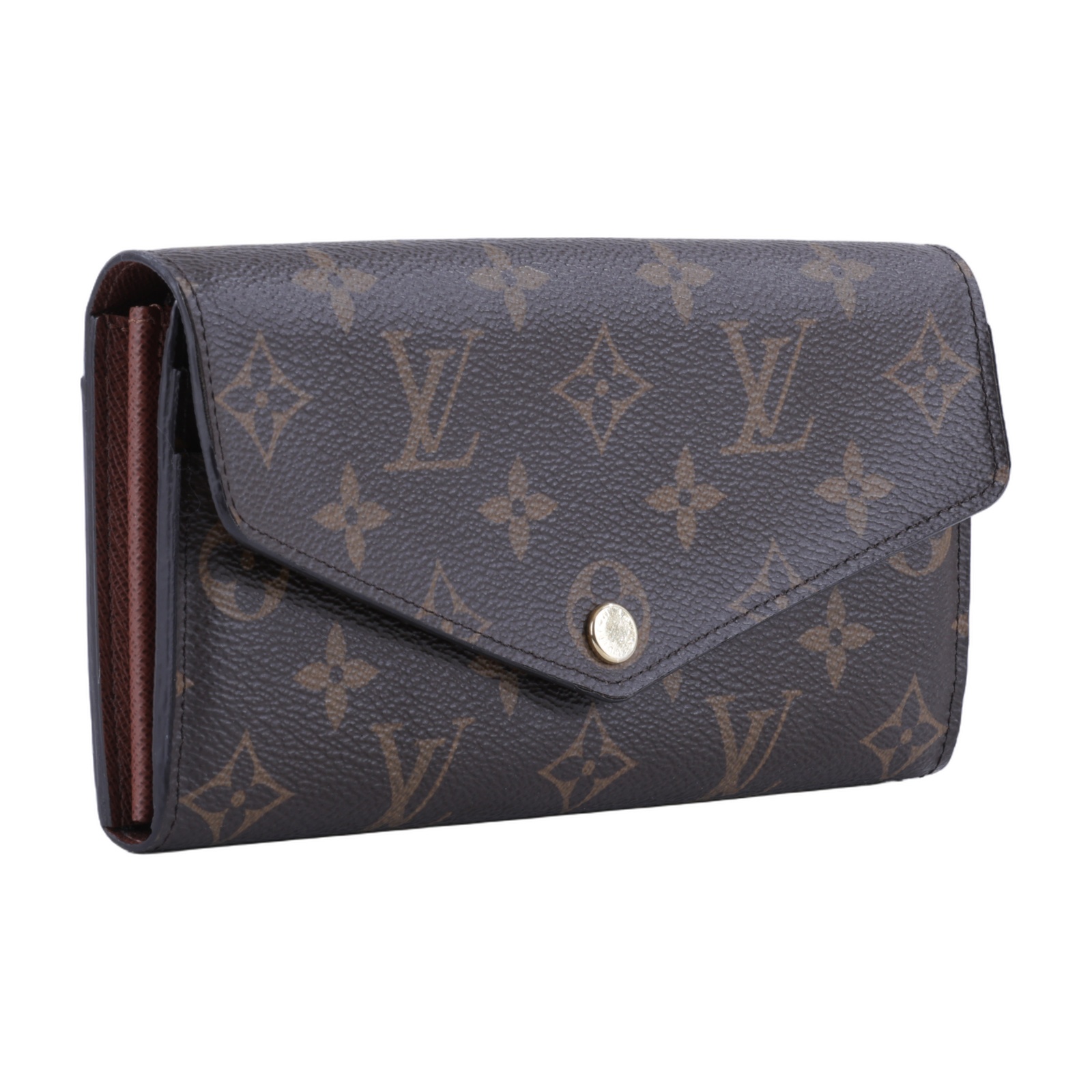 路易威登 LOUIS VUITTON Sarah 錢包 口蓋長夾 棕色 M60531 晶片款 原花SARAH長夾(撞針斷一根) 原廠盒子/防塵袋