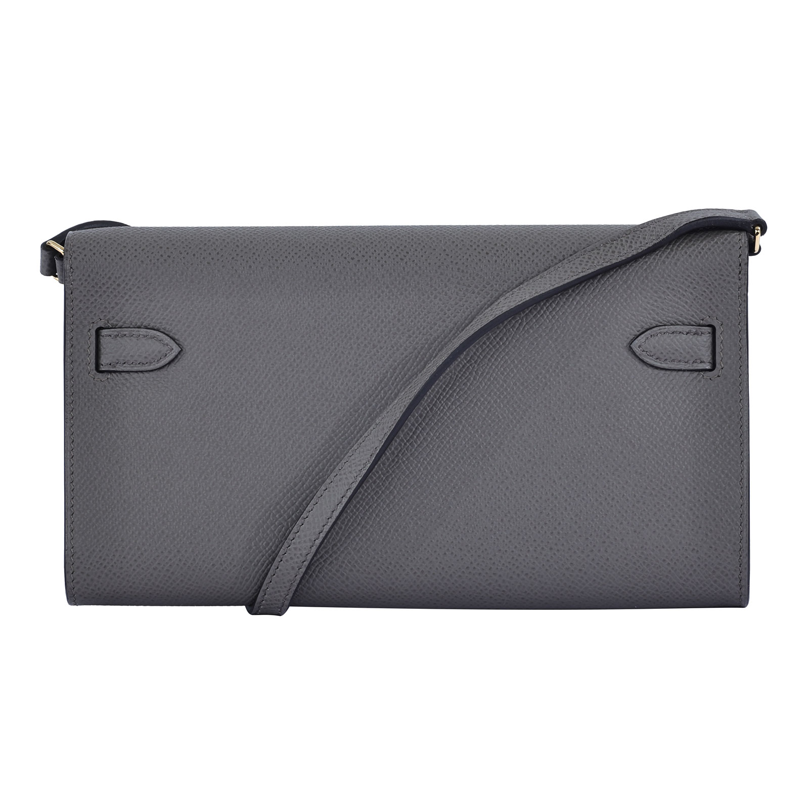 愛馬仕 Hermes Kelly to go 長夾肩背包 KLG W刻 錫器灰 KELLY TO GO 原廠盒子