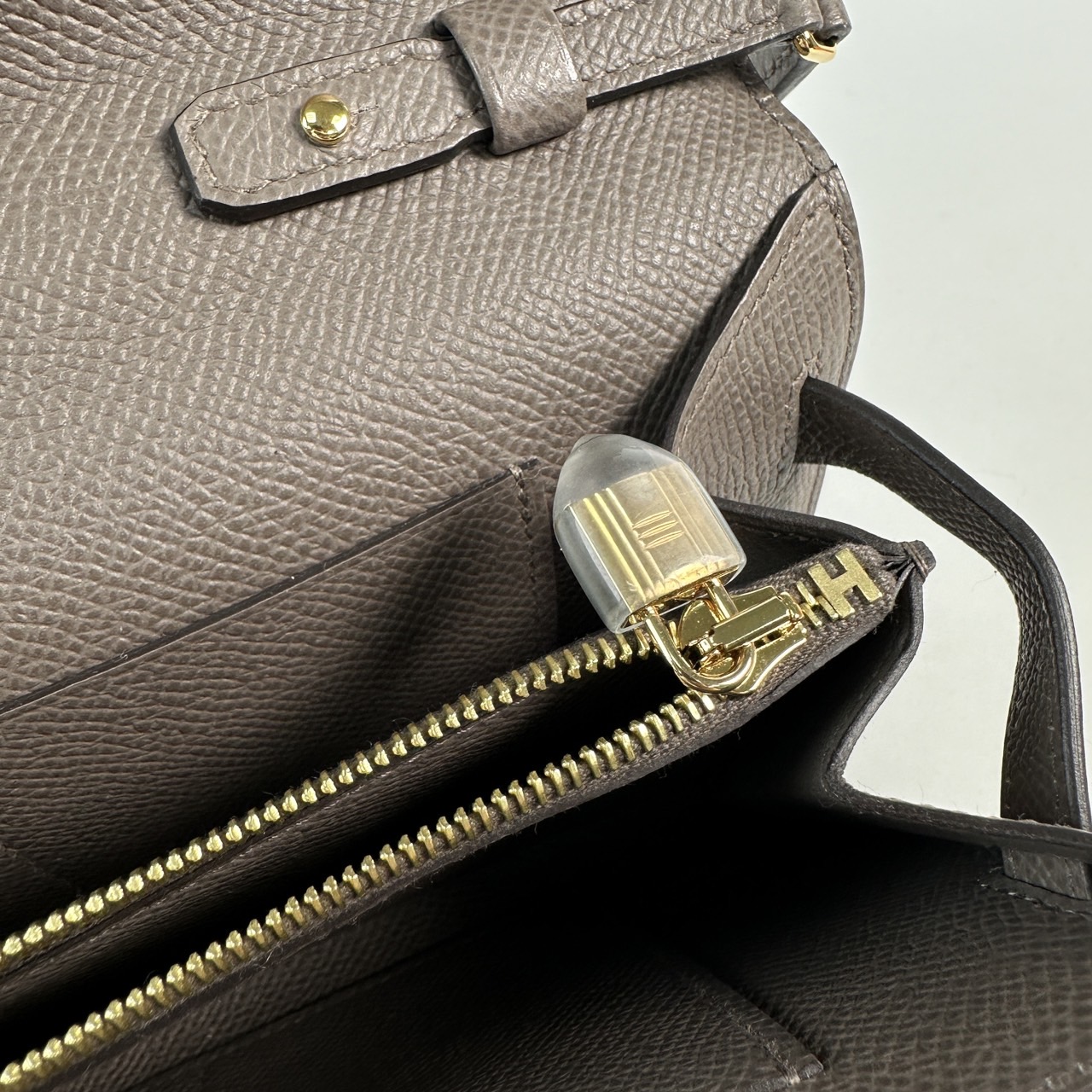 愛馬仕 Hermes Kelly to go 長夾肩背包 KLG W刻 錫器灰 KELLY TO GO 原廠盒子