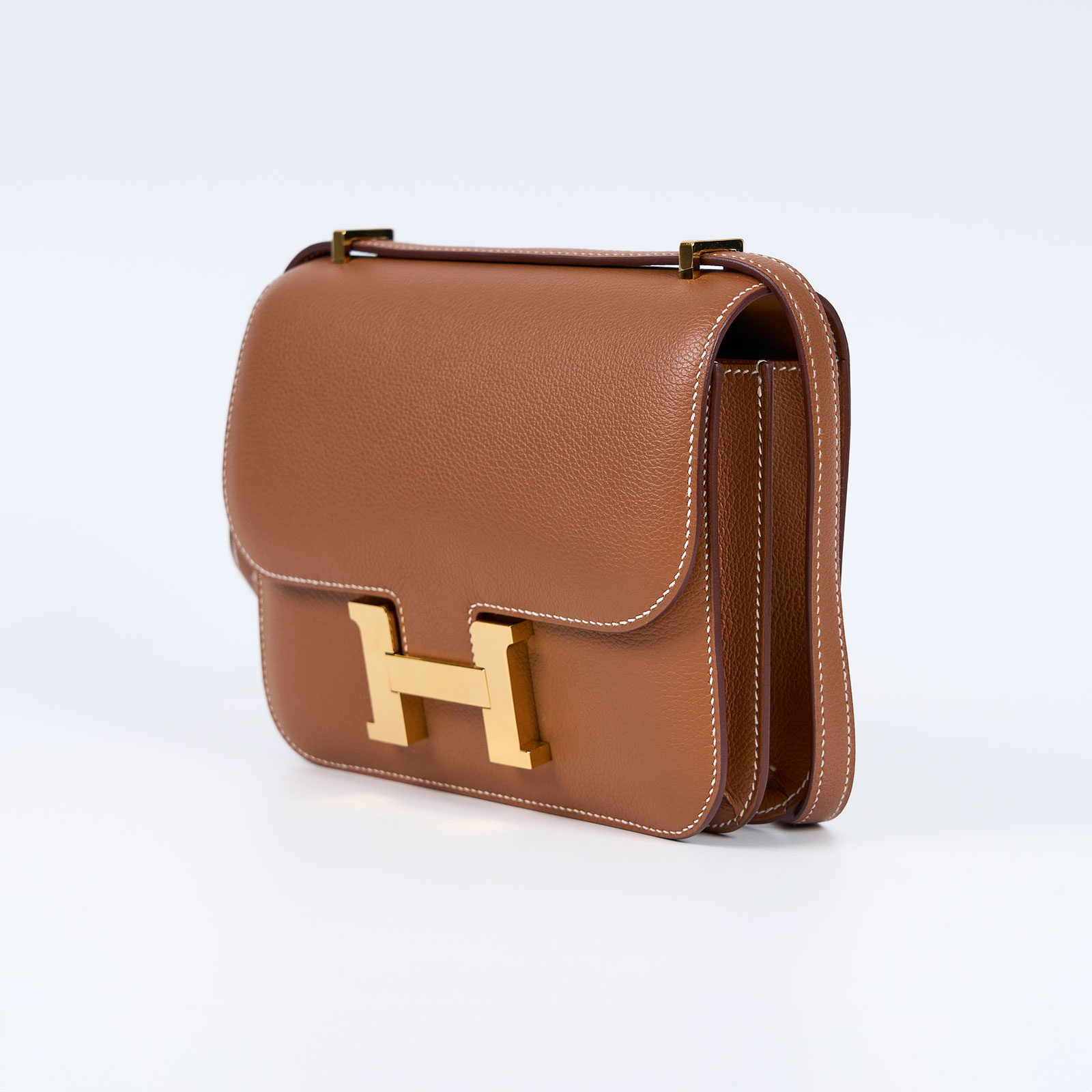 愛馬仕 Hermes Constance Bag 康康包 18 CN18 Z 刻 金棕CONSTANCE18 防塵袋