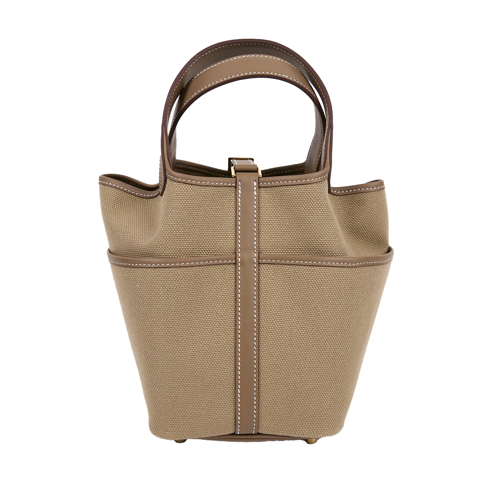 愛馬仕 Hermes Picotin Lock 18 菜籃子包 PT18 W刻 ☆大象灰CARGO PICOTIN18 原廠盒子/防塵袋/鎖組