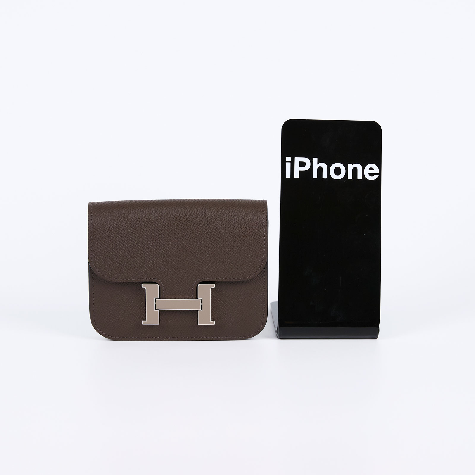 愛馬仕 Hermes Constance Bag Epsom 康康包 短夾 Slim  CNSLIM B刻/色號4C  原廠盒子/防塵袋/國外購買證明