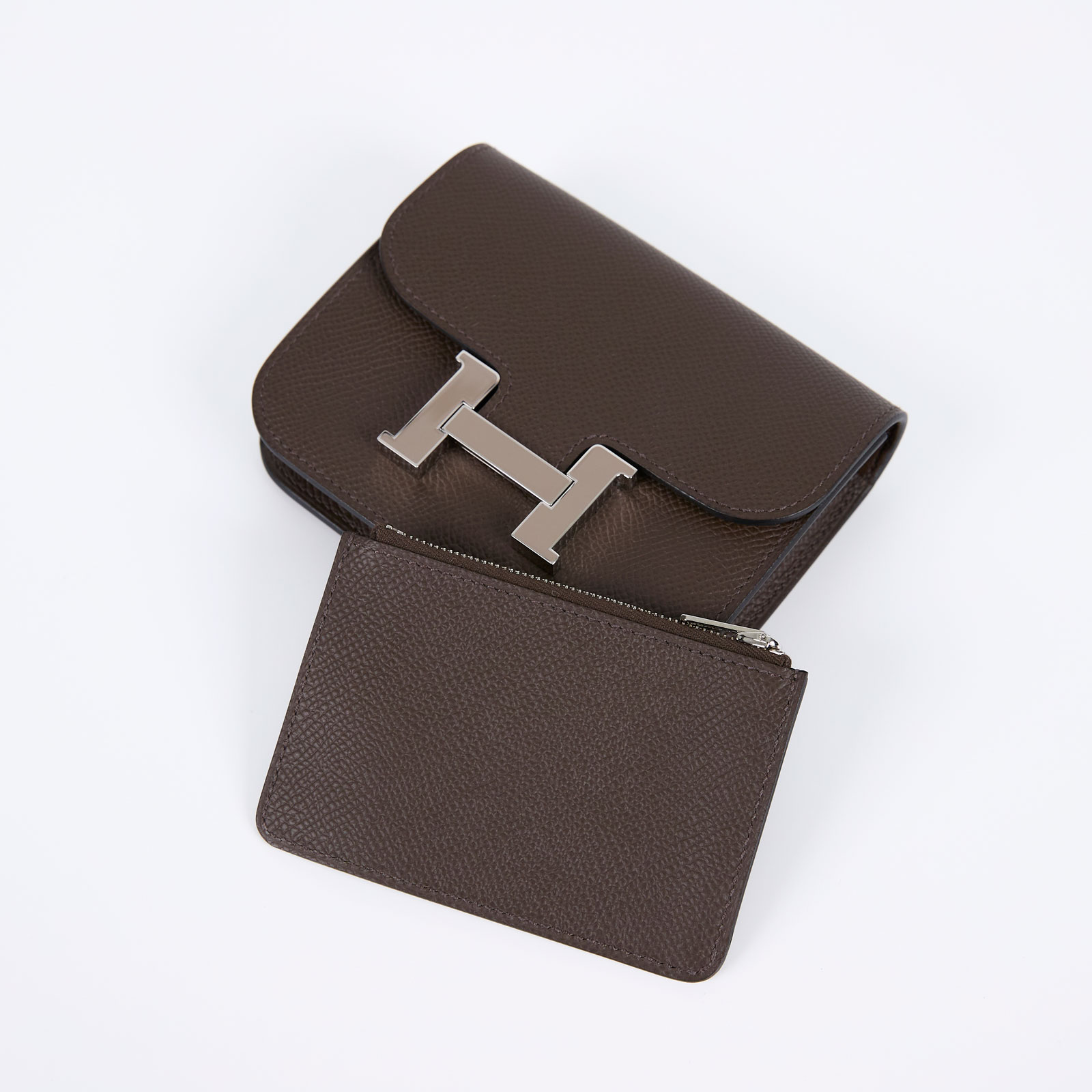 愛馬仕 Hermes Constance Bag Epsom 康康包 短夾 Slim  CNSLIM B刻/色號4C  原廠盒子/防塵袋/國外購買證明