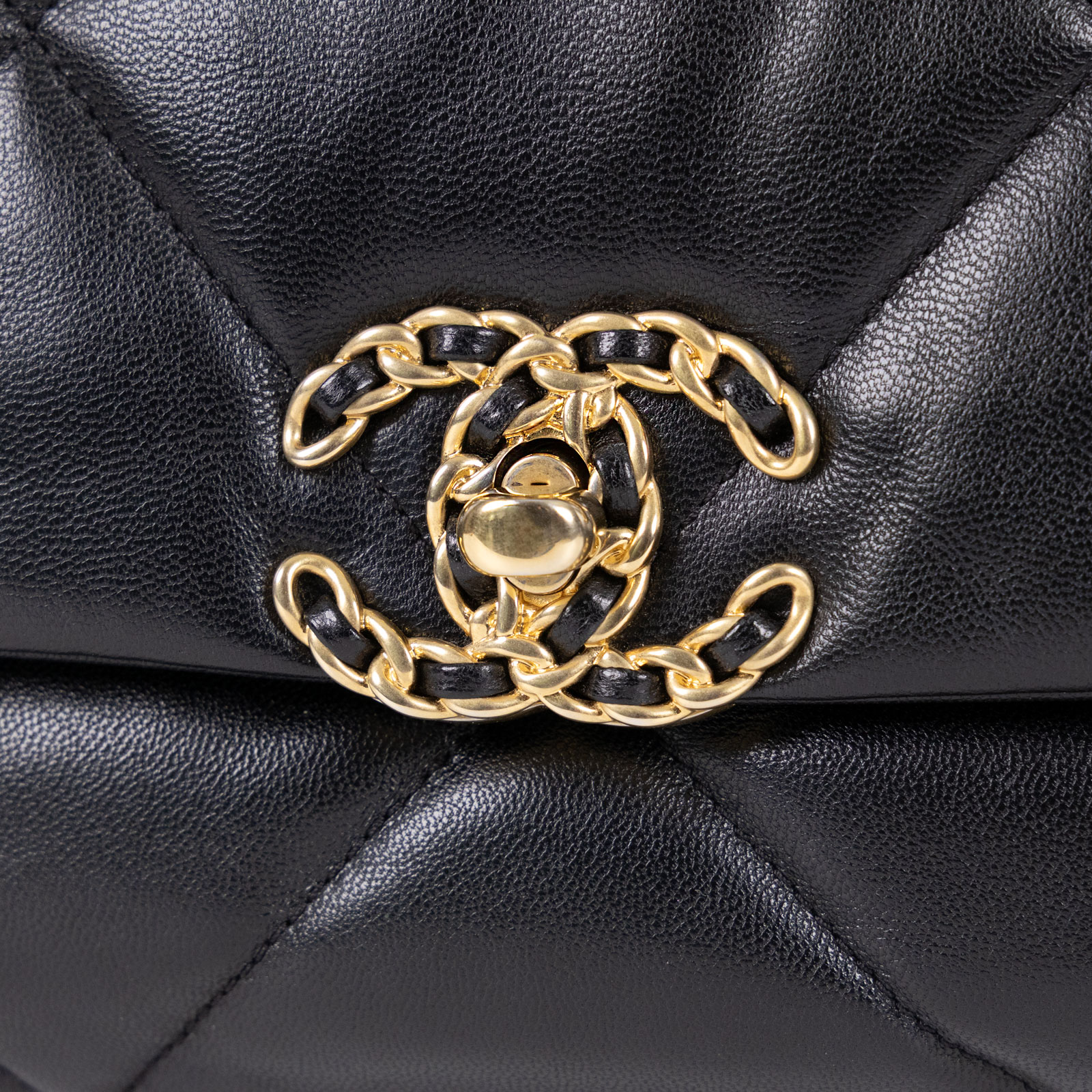 香奈兒 CHANEL 19 口蓋包 菱格紋 金銀鍊帶 手提 肩背包 AS1160 30開黑羊19包 26CM 原廠盒子/防塵袋/保證卡